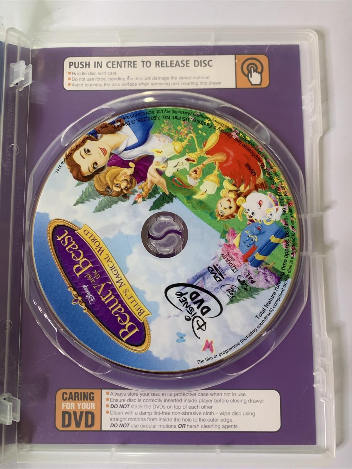 Disney Beauty And The Beast:Belle's Magical World (DVD, 1997) Region 4