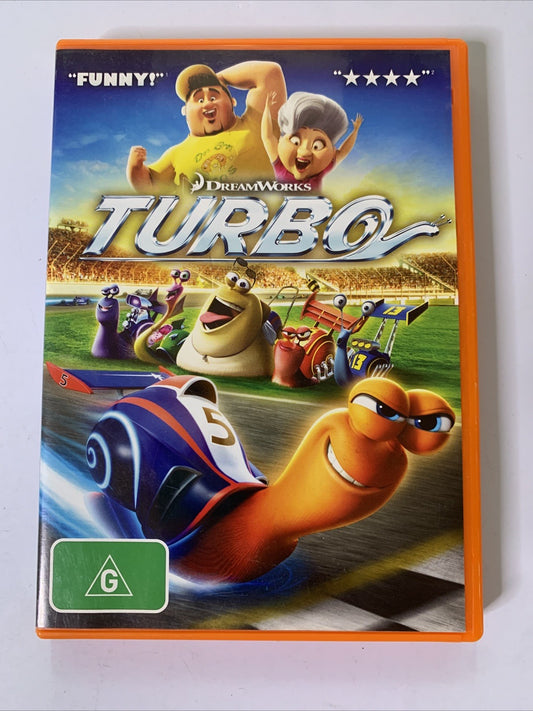 Turbo (DVD, 2013) DreamWorks Animated Movie Region 4