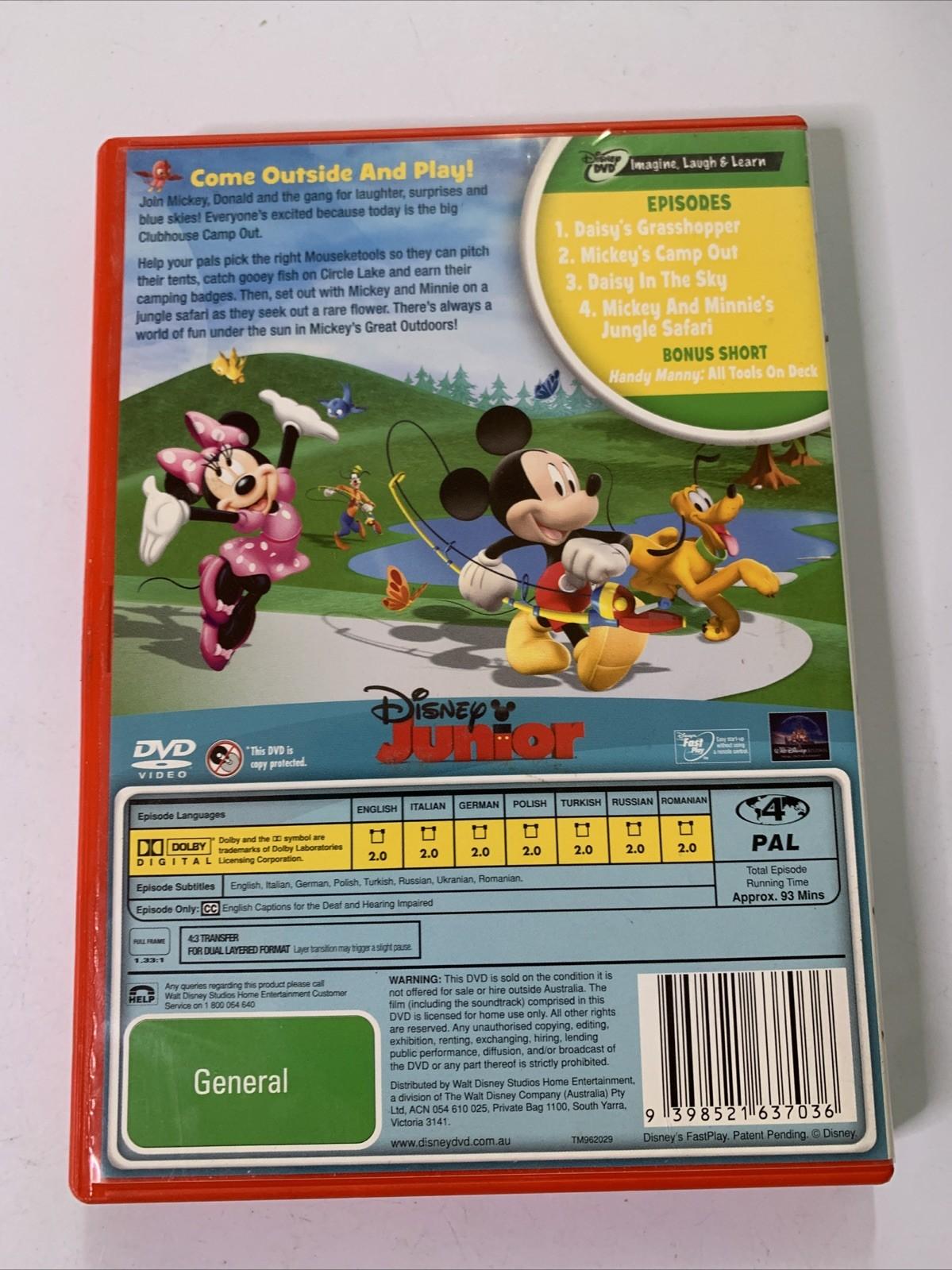 Mickey Mouse Clubhouse : Mickey's Great Outdoors (DVD, 2010) Disney Region 4