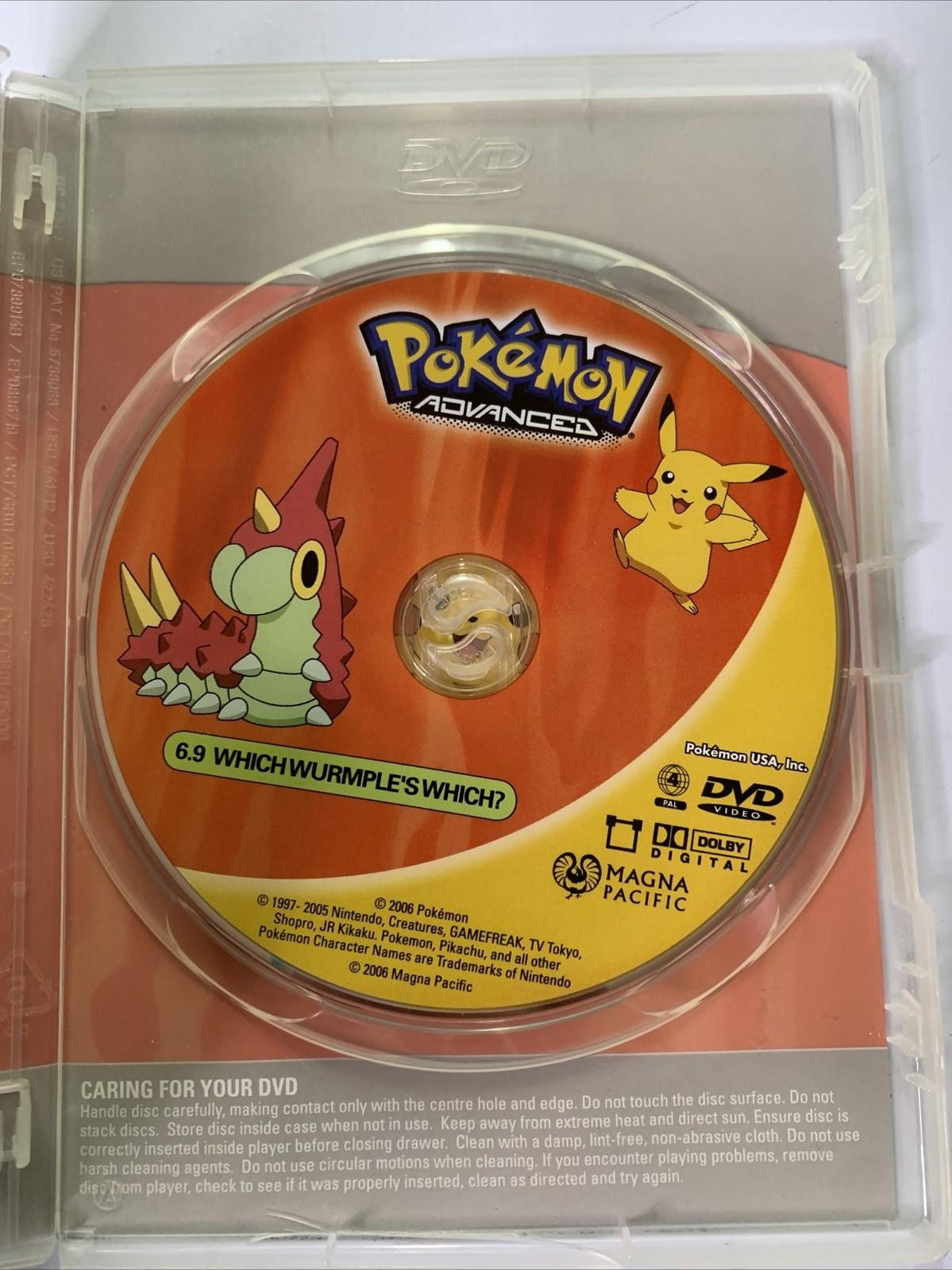 Pokemon Advanced : Which Wurmple's Which? 6.9 (DVD, 1998) Anime Region 4