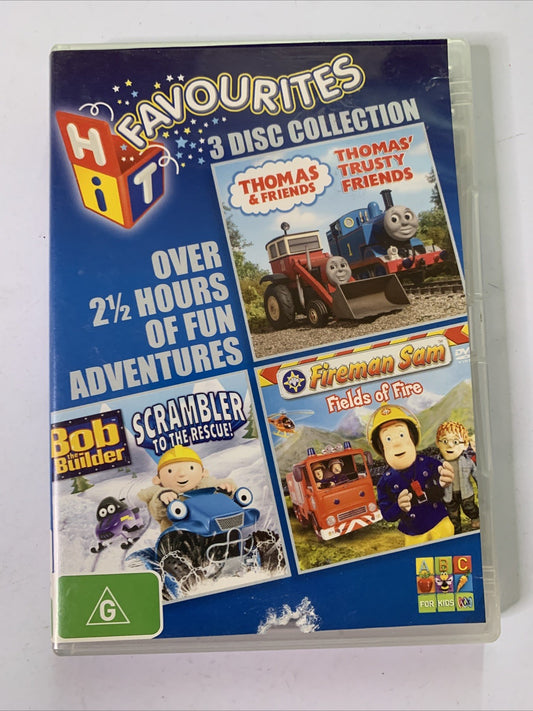 HIT Favourites Collection: Bob Builder / Fireman Same / Thomas & Friends (DVD)