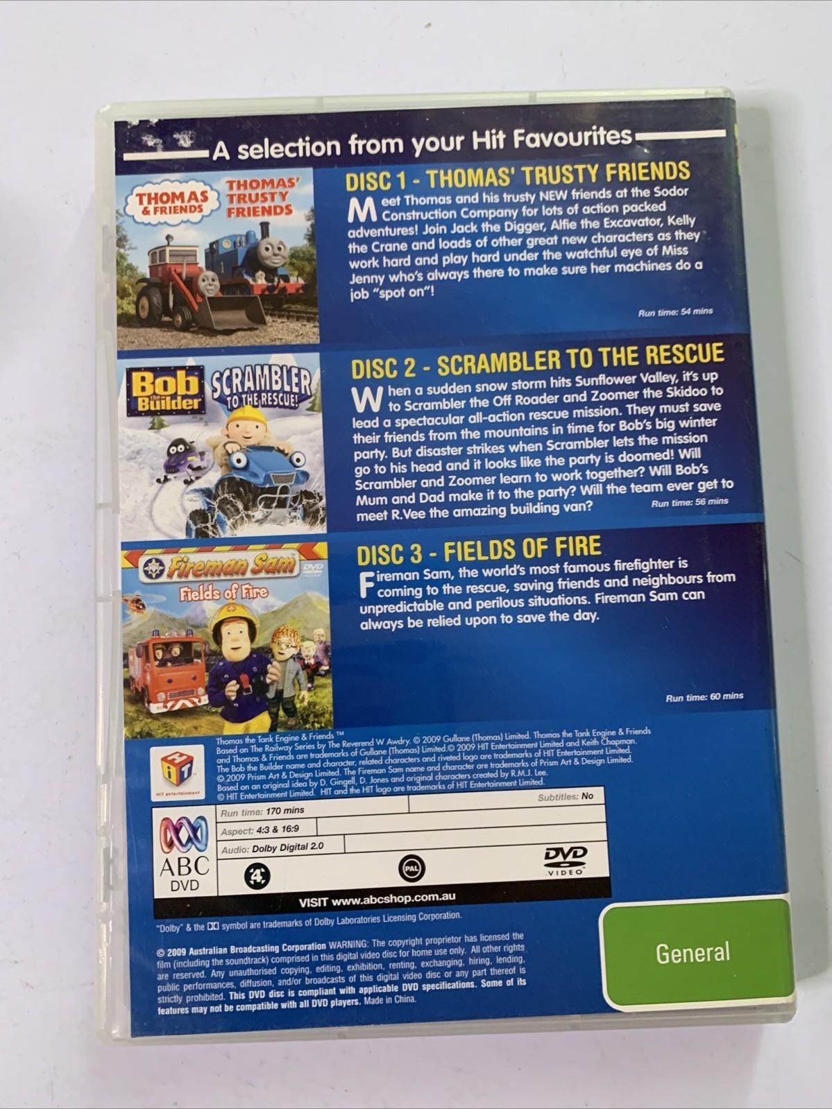 HIT Favourites Collection: Bob Builder / Fireman Same / Thomas & Friends (DVD)