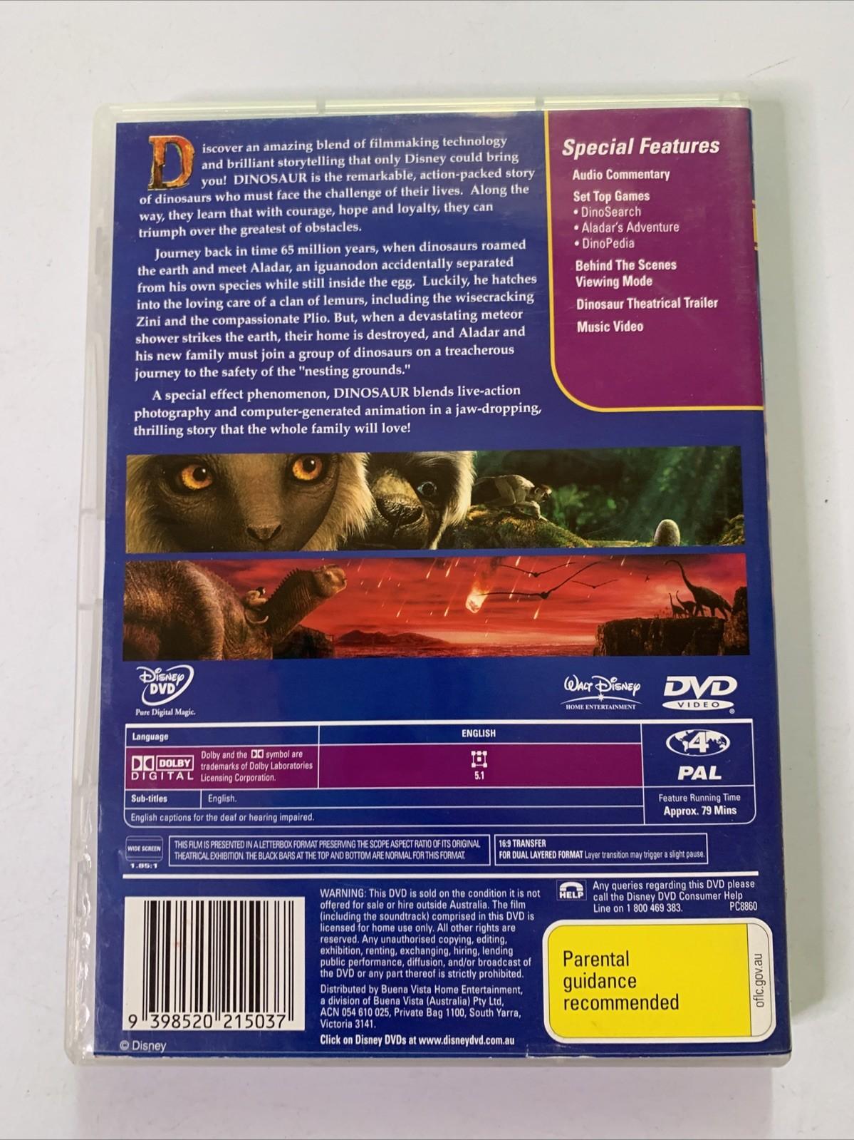 Dinosaur (DVD, 2000) Disney Animation Film Region 4