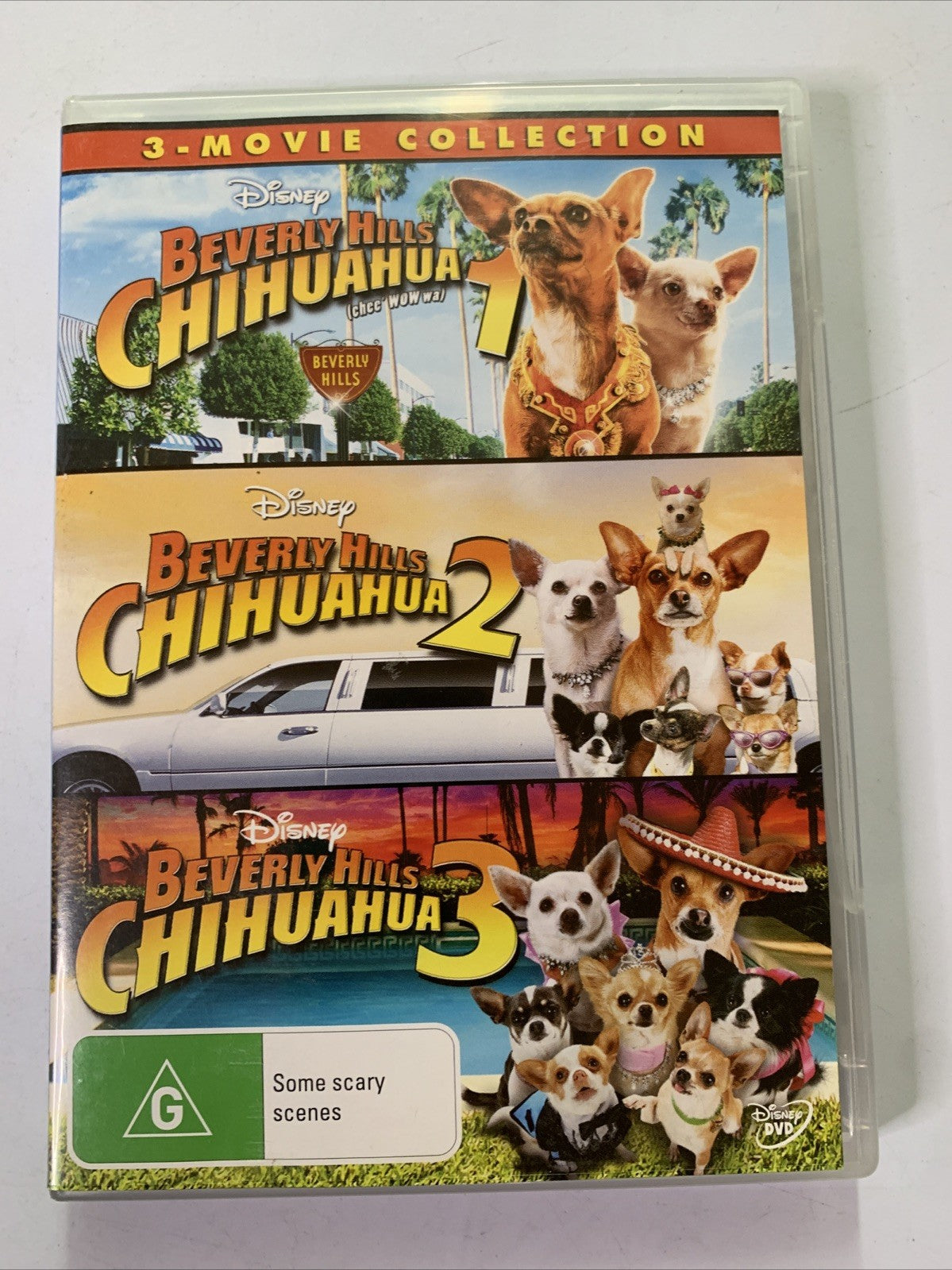 Beverly Hills Chihuahua 1, 2, 3 Collection (DVD, 3-Discs) Disney Region 4