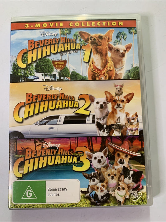 Beverly Hills Chihuahua 1, 2, 3 Collection (DVD, 3-Discs) Disney Region 4