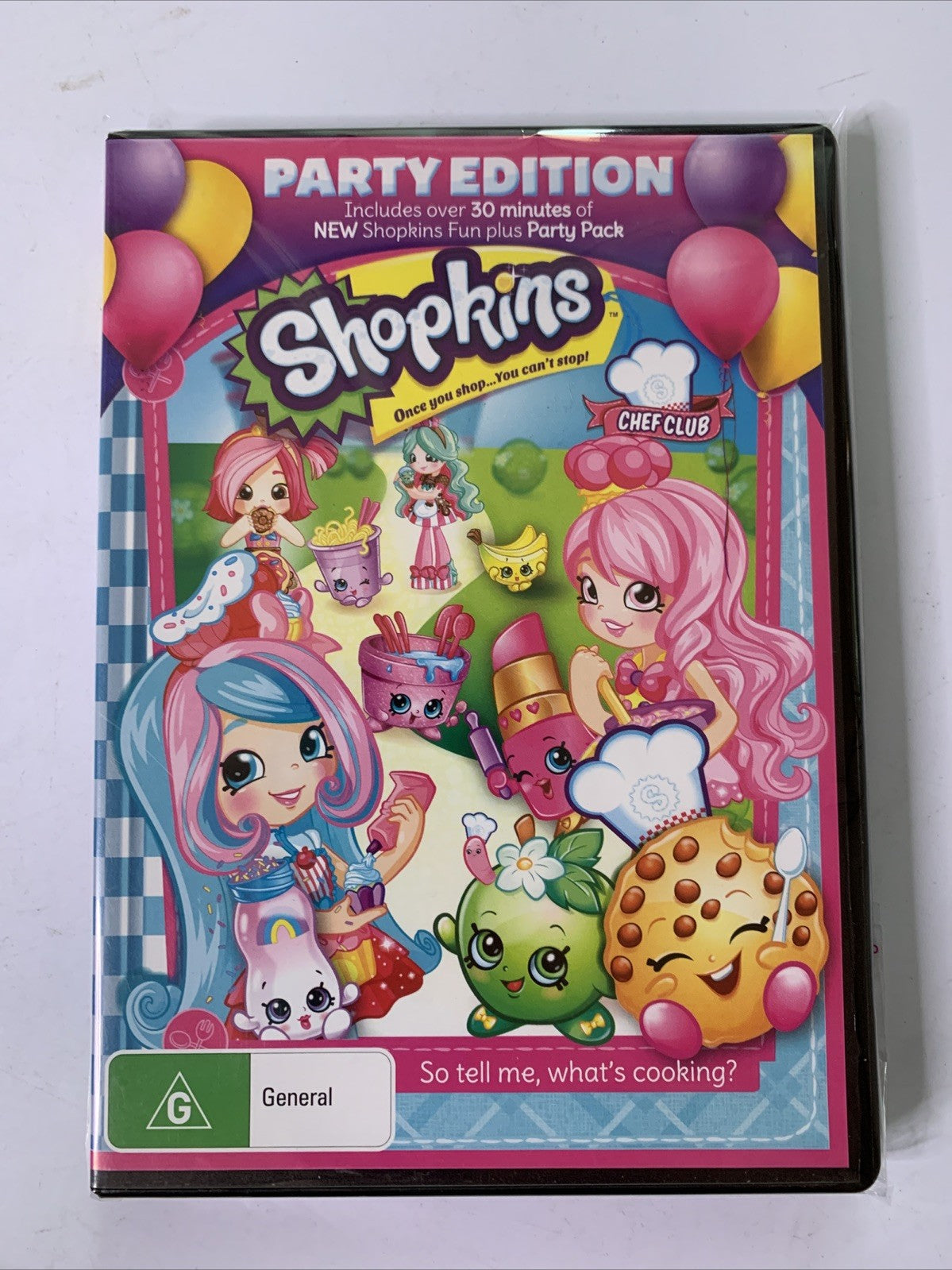 Shopkins Chef Club: Party Edition (DVD, 2016) Region 4 &2 NEW
