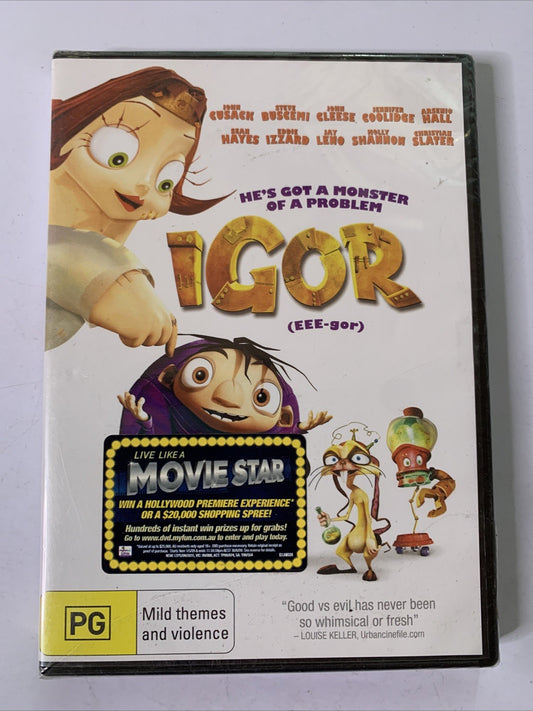 Igor (DVD, 2008) John Cusack, Eddie Izzard, John Cleese Animation Region 4 NEW