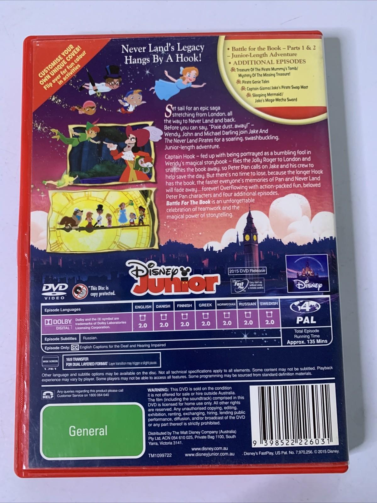 Jake And The Never Land Pirates: Battle For The Book (DVD, 2014) Disney Region 4