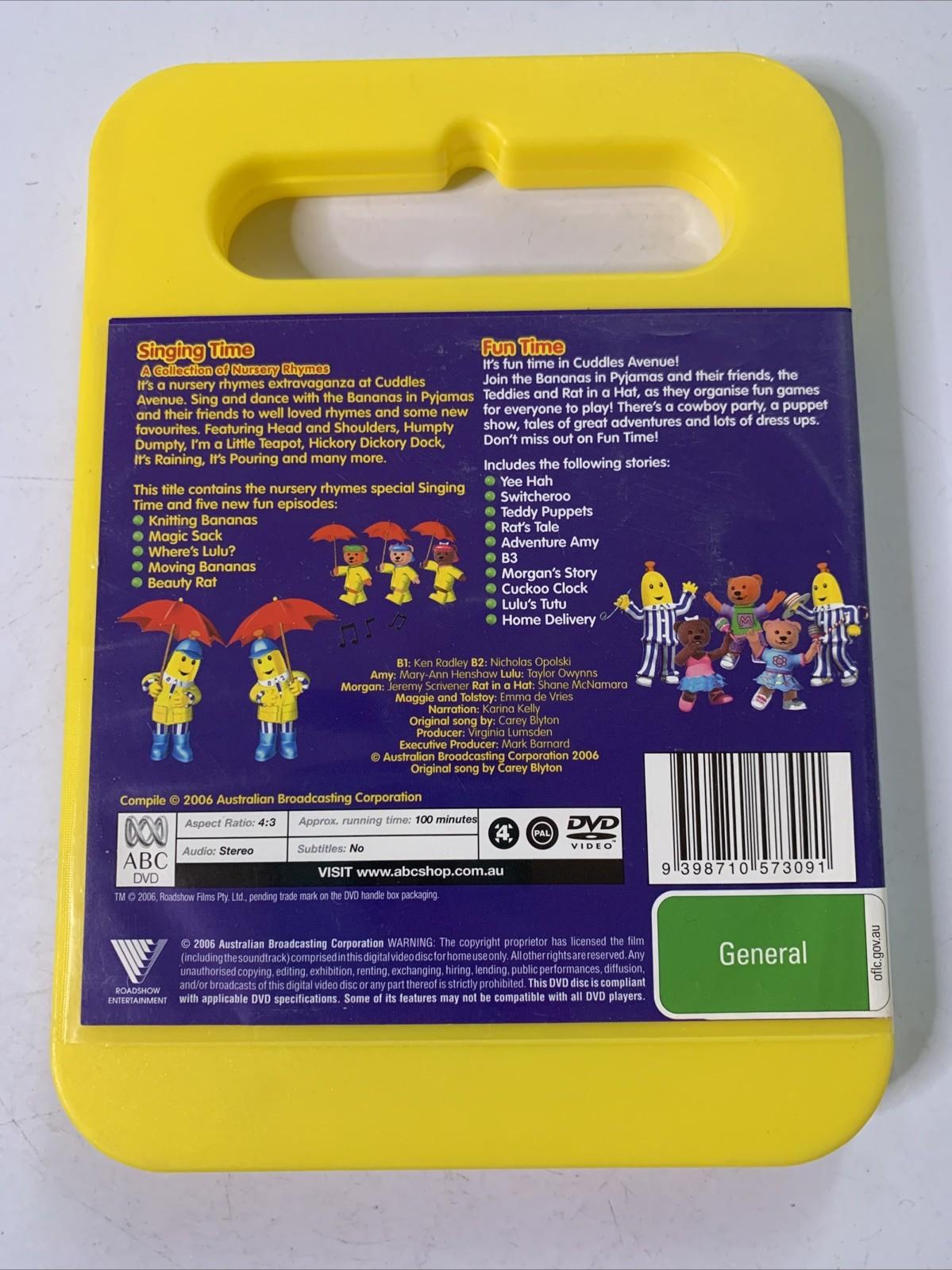 Bananas In Pyjamas: Singing Time / Fun Time (DVD, 2004) ABC Kids Region 4