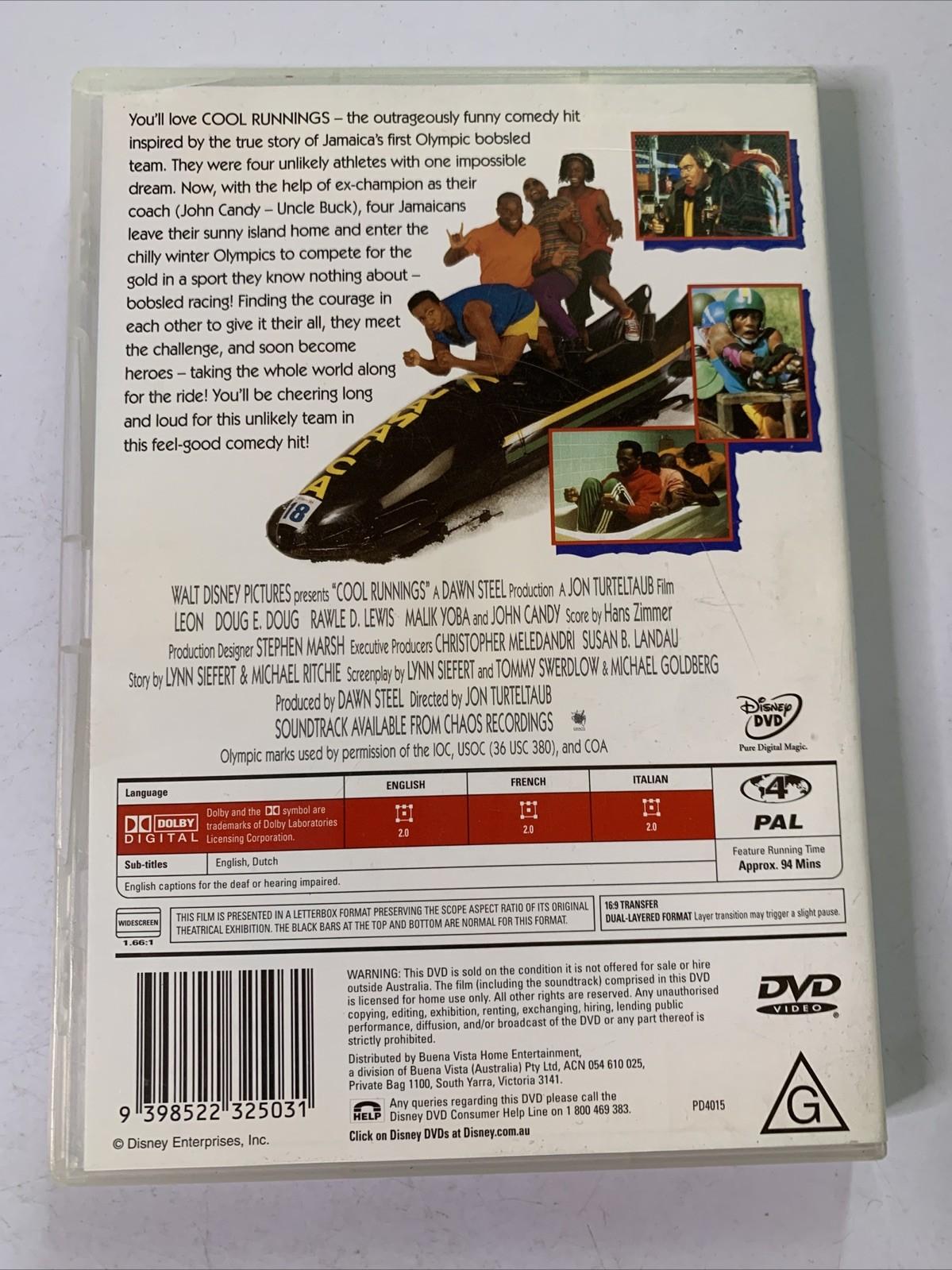 Cool Runnings (DVD, 1993) John Candy Region 4