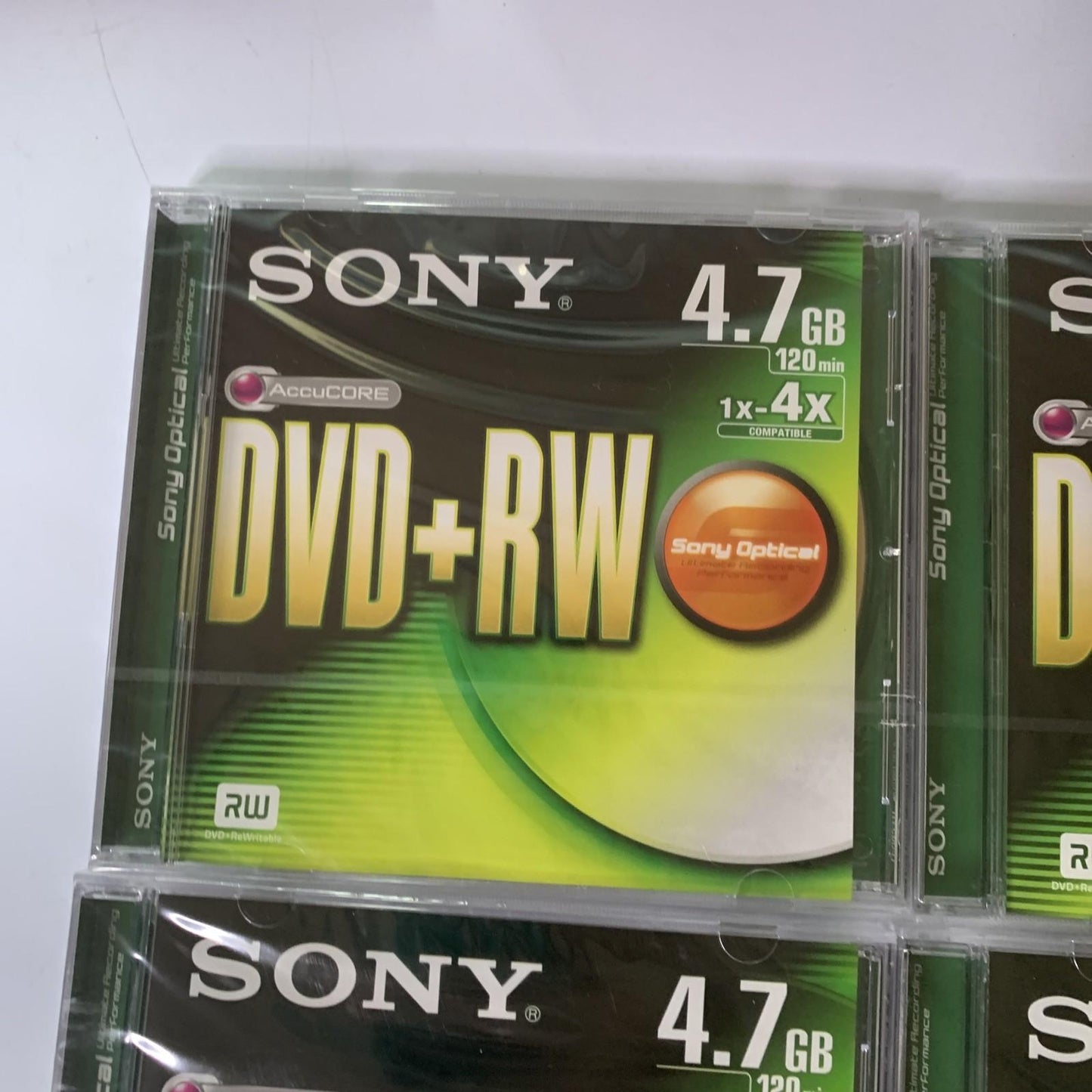 4x Sony DVD+RW Disc 4.7GB 120 High Quality BRAND NEW Sealed