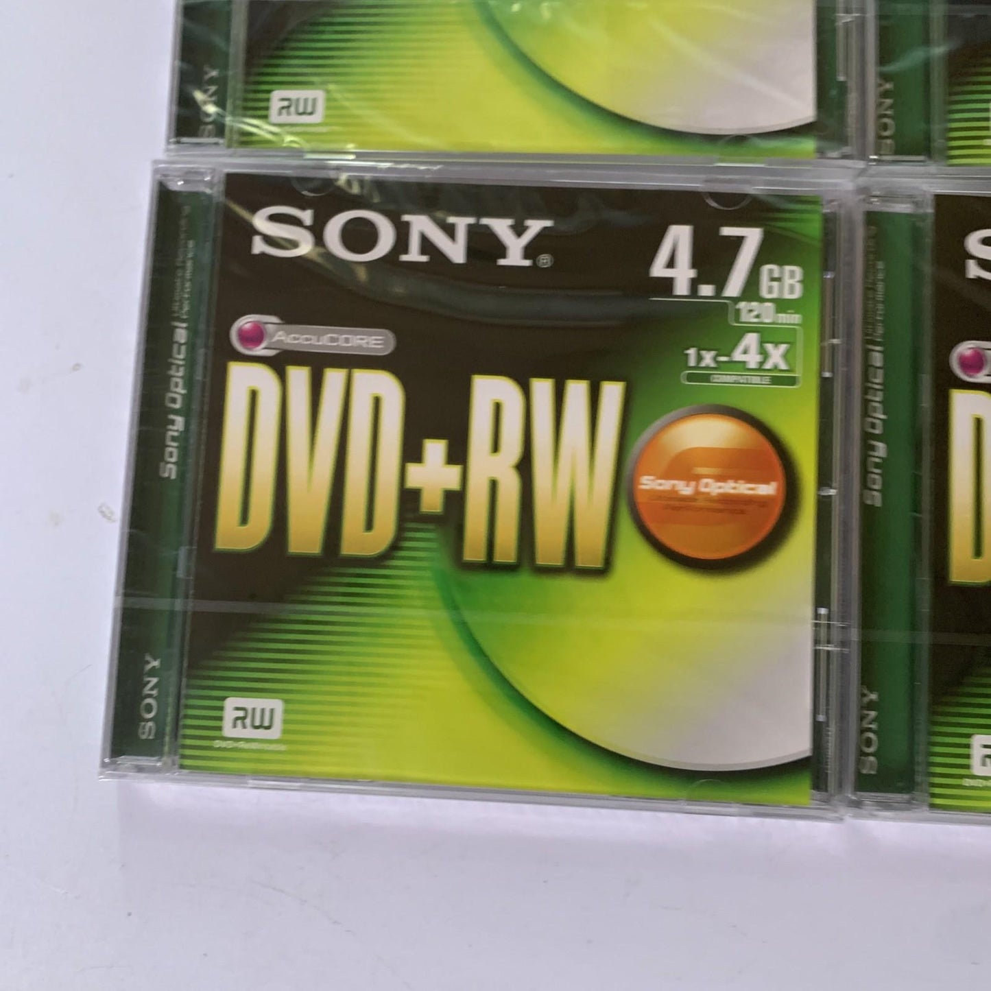 4x Sony DVD+RW Disc 4.7GB 120 High Quality BRAND NEW Sealed