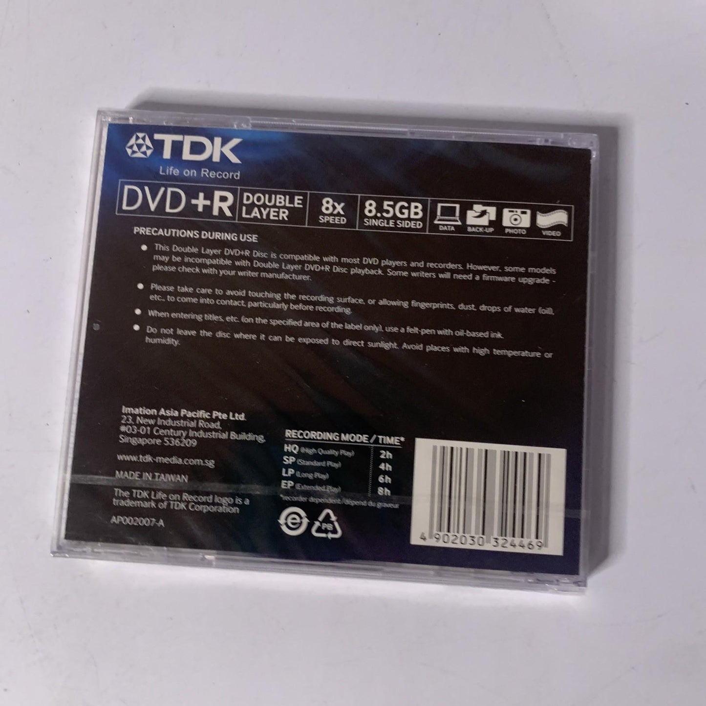 3x TDK DVD+R Recordable Blank Media 8X Speed 8.5GB  BRAND NEW Sealed