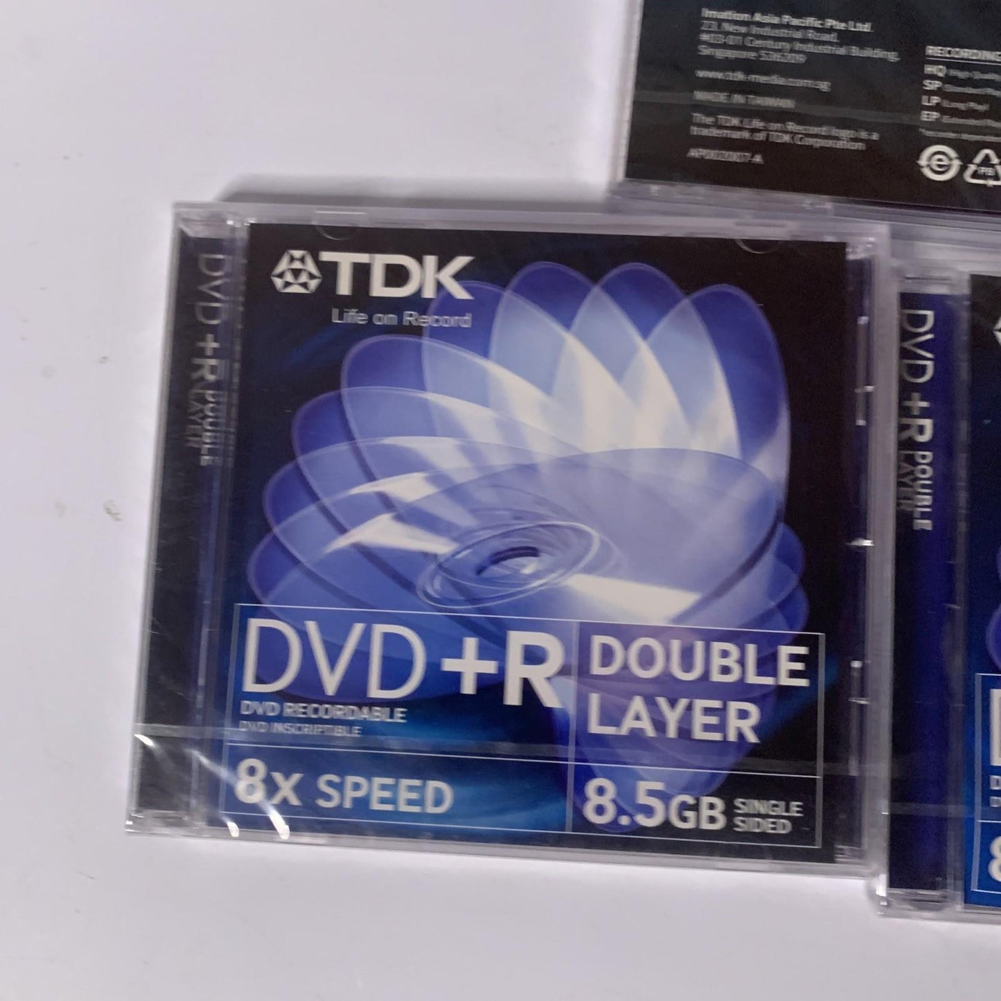 3x TDK DVD+R Recordable Blank Media 8X Speed 8.5GB  BRAND NEW Sealed
