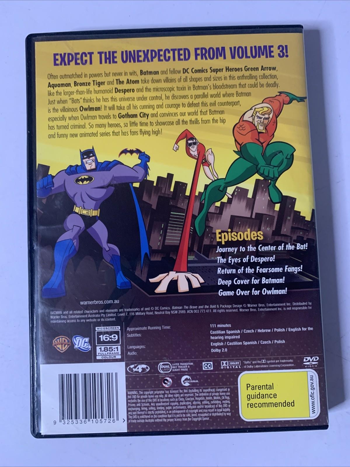 Batman: The Brave and the Bold Volume 3 (DVD, 2008) Animation Region 4