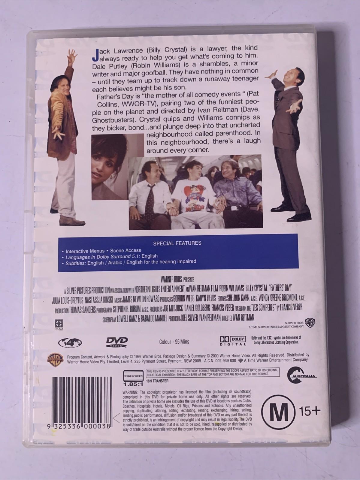 Father's Day (DVD, 1997) Billy Crystal, Robin Williams Region 4