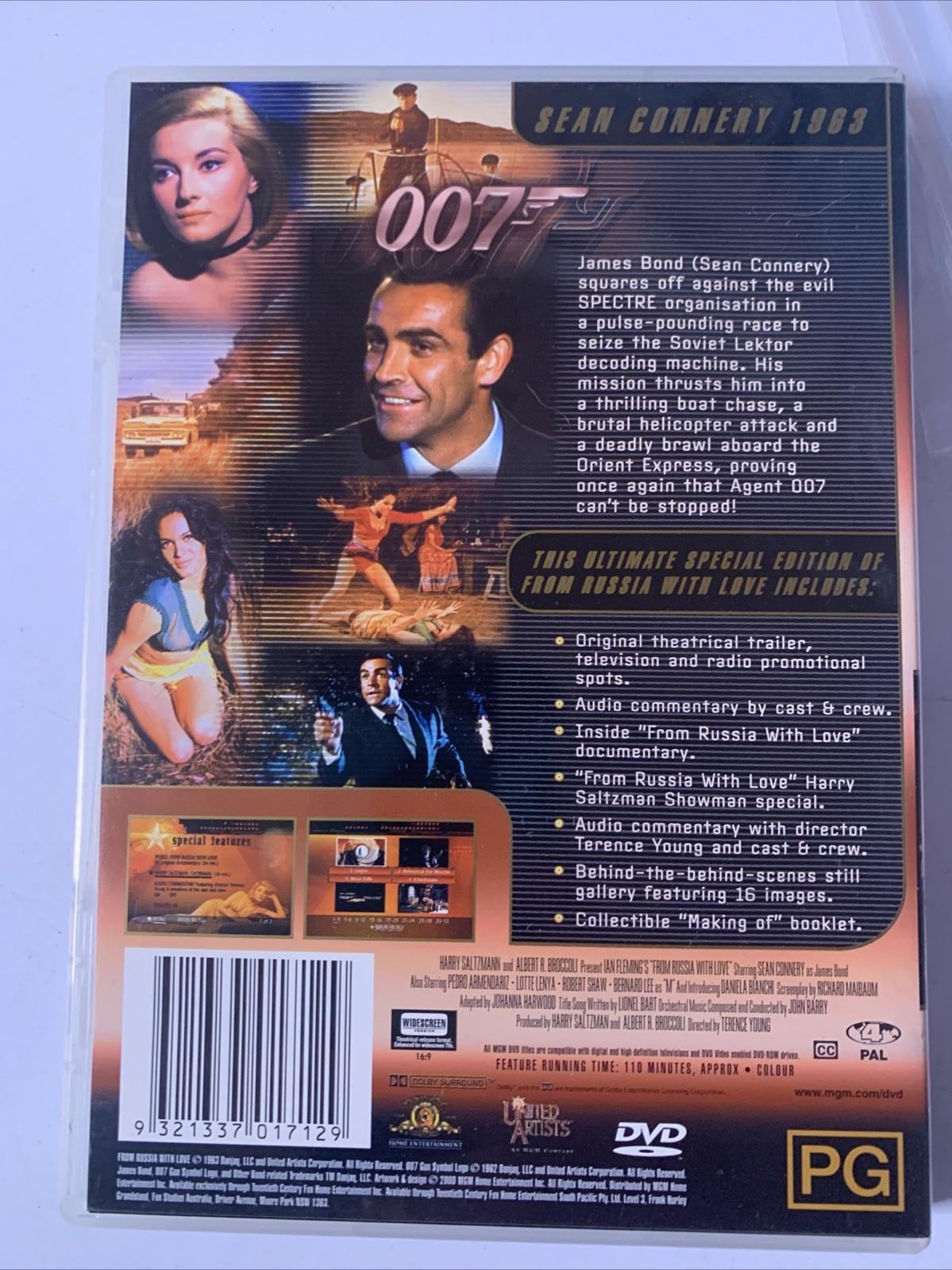 From Russia With Love (Special Edition, DVD, 1963) Sean Connery Region 4