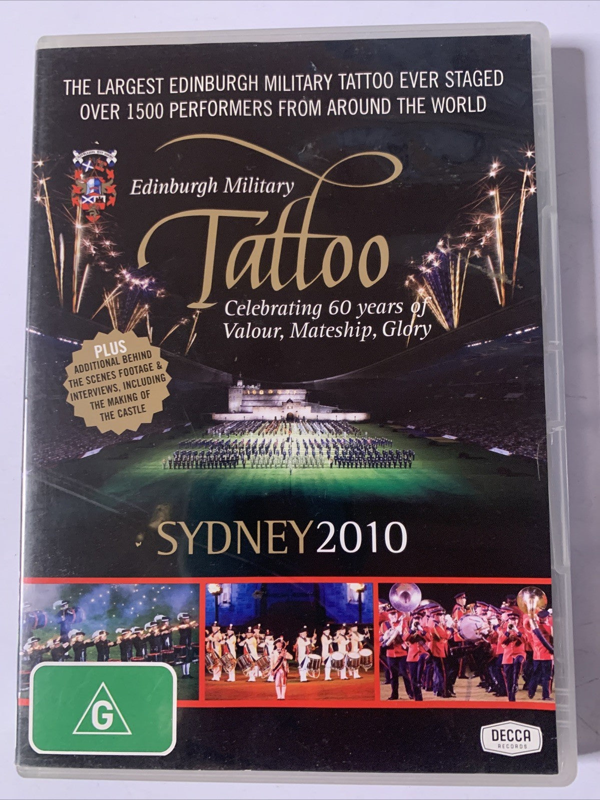 Edinburgh Military Tattoo Sydney 2010 (DVD, 2010) All Regions