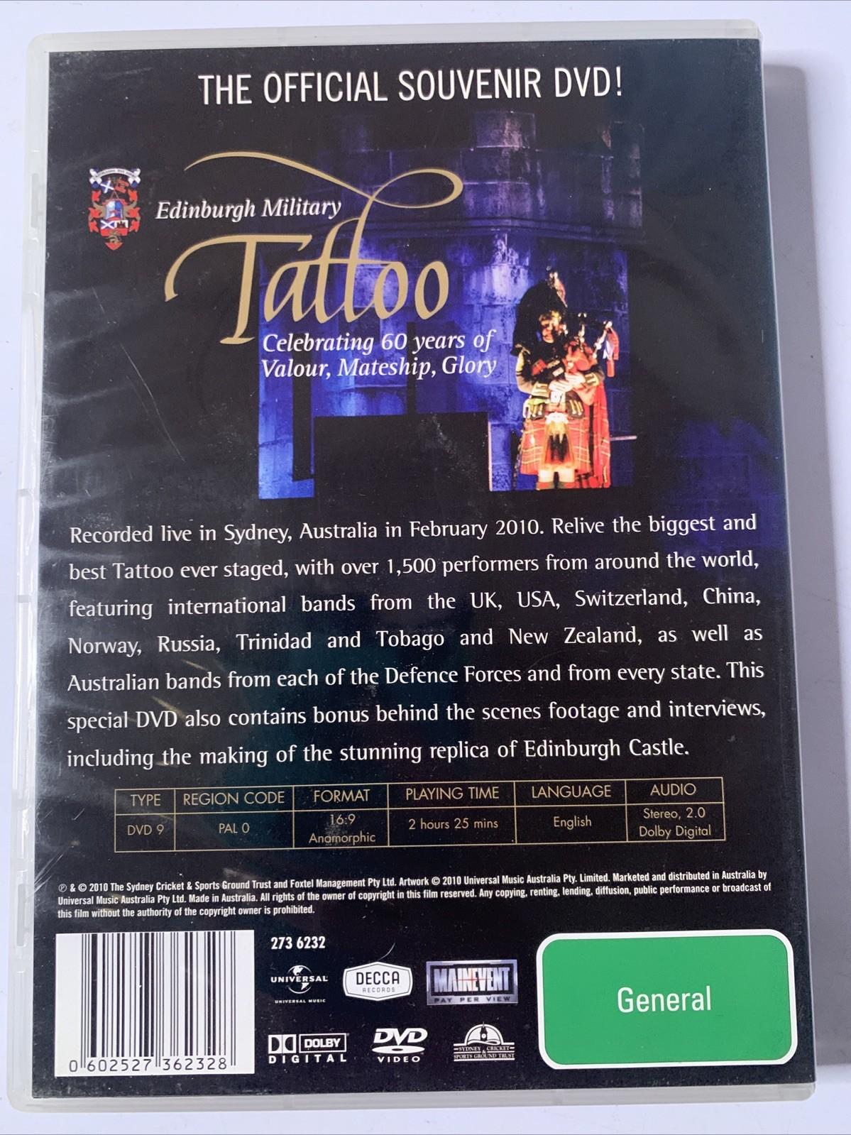 Edinburgh Military Tattoo Sydney 2010 (DVD, 2010) All Regions