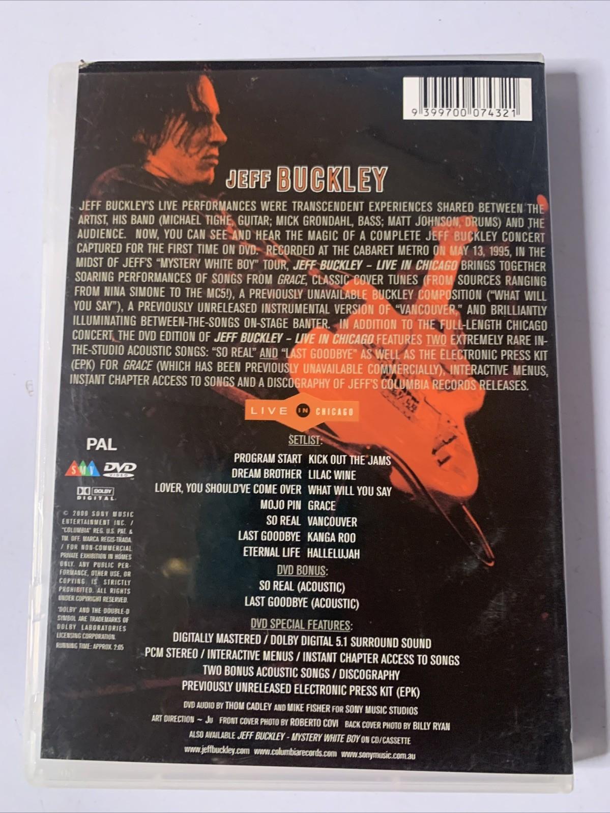 Jeff Buckley – Live In Chicago (DVD, 2000) All Regions