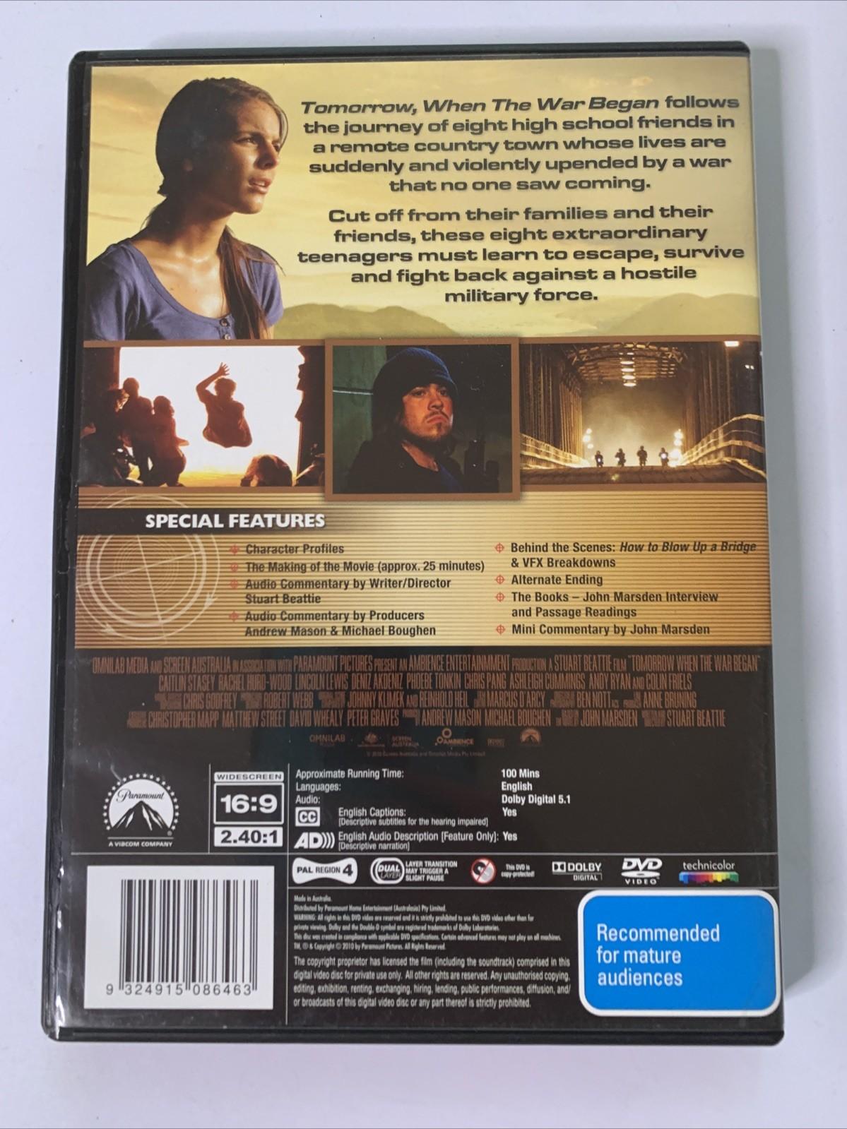 Tomorrow When The War Began (DVD, 2010) Colin Friels Region 4