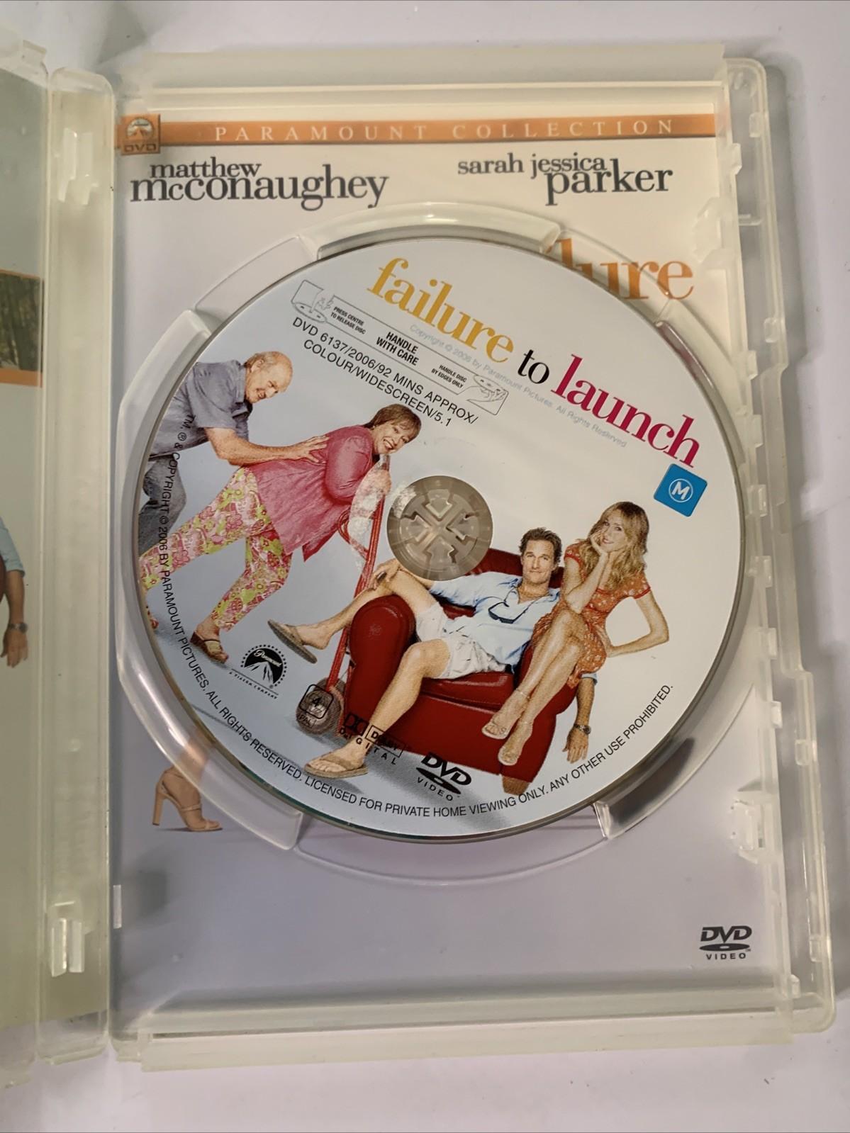 Failure To Launch (DVD, 2006) Sarah Jessica Parker, Matthew McConaughey Region 4