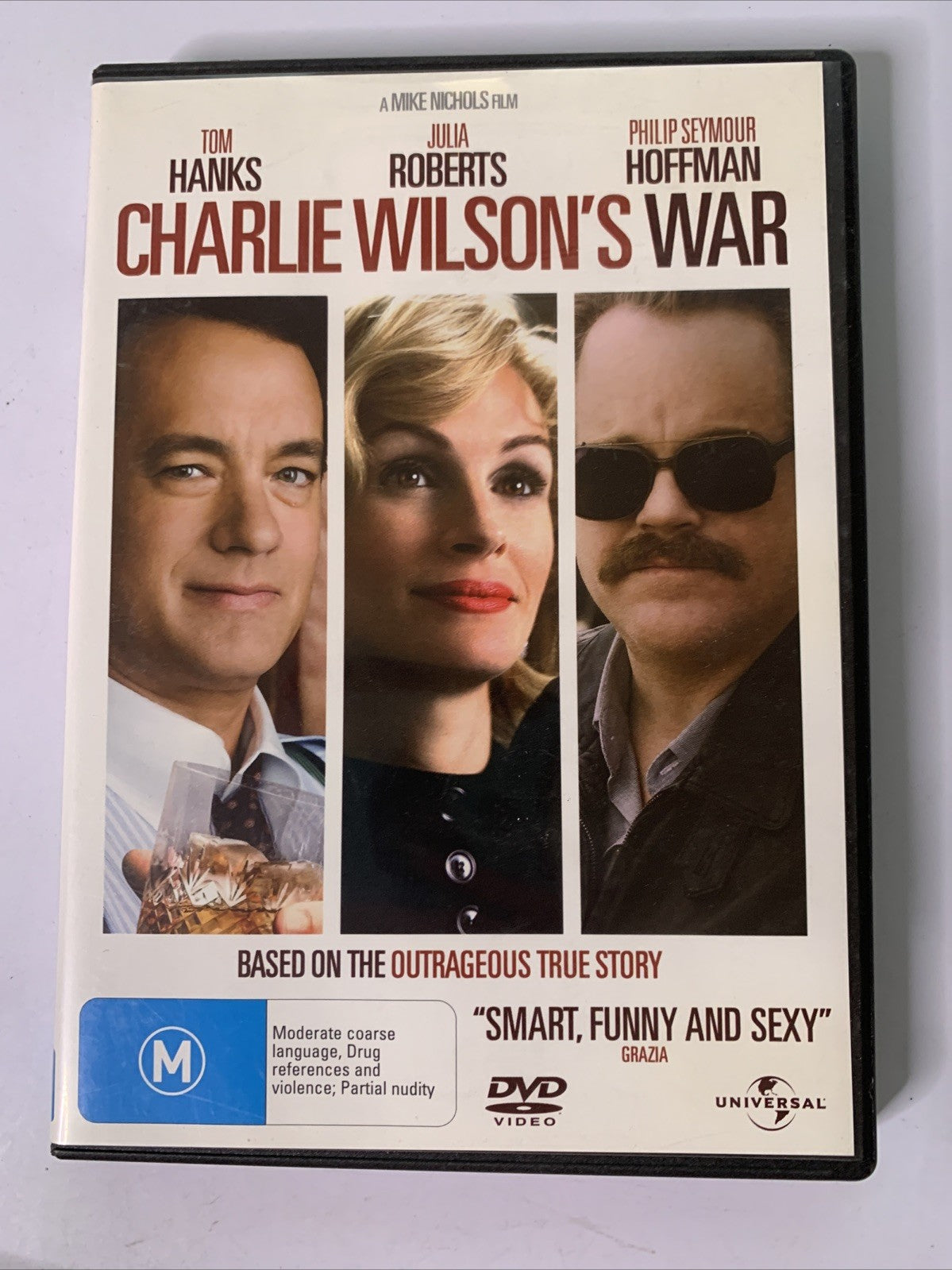 Charlie Wilson's War (DVD, 2007) Tom Hanks, Julia Roberts Region 4 &2