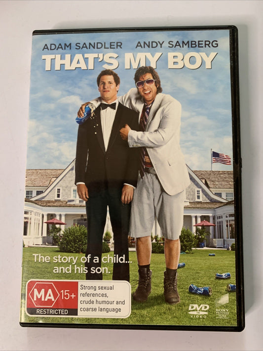 That's My Boy (DVD, 2012) Adam Sandler, Andy Samberg Comedy Region 4