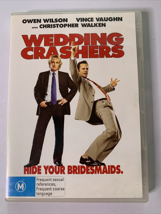 Wedding Crashers (DVD, 2005) Owen Wilson, Vince Vaughn Region 4