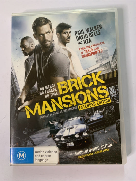Brick Mansions Extended Edition (DVD, 2014)  Paul Walker, David Belle, RZA