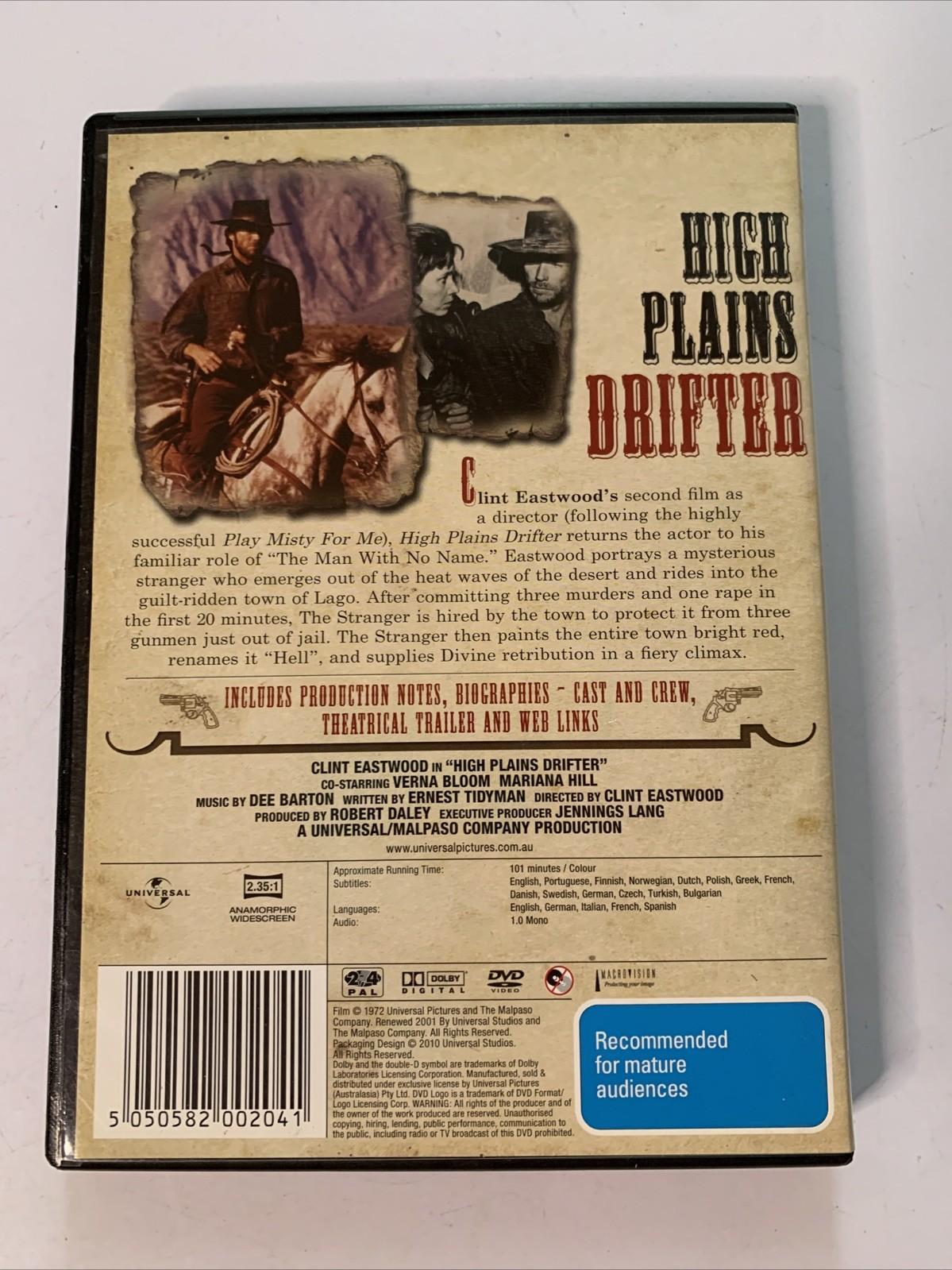 High Plains Drifter (DVD, 1973) Clint Eastwood Region 4
