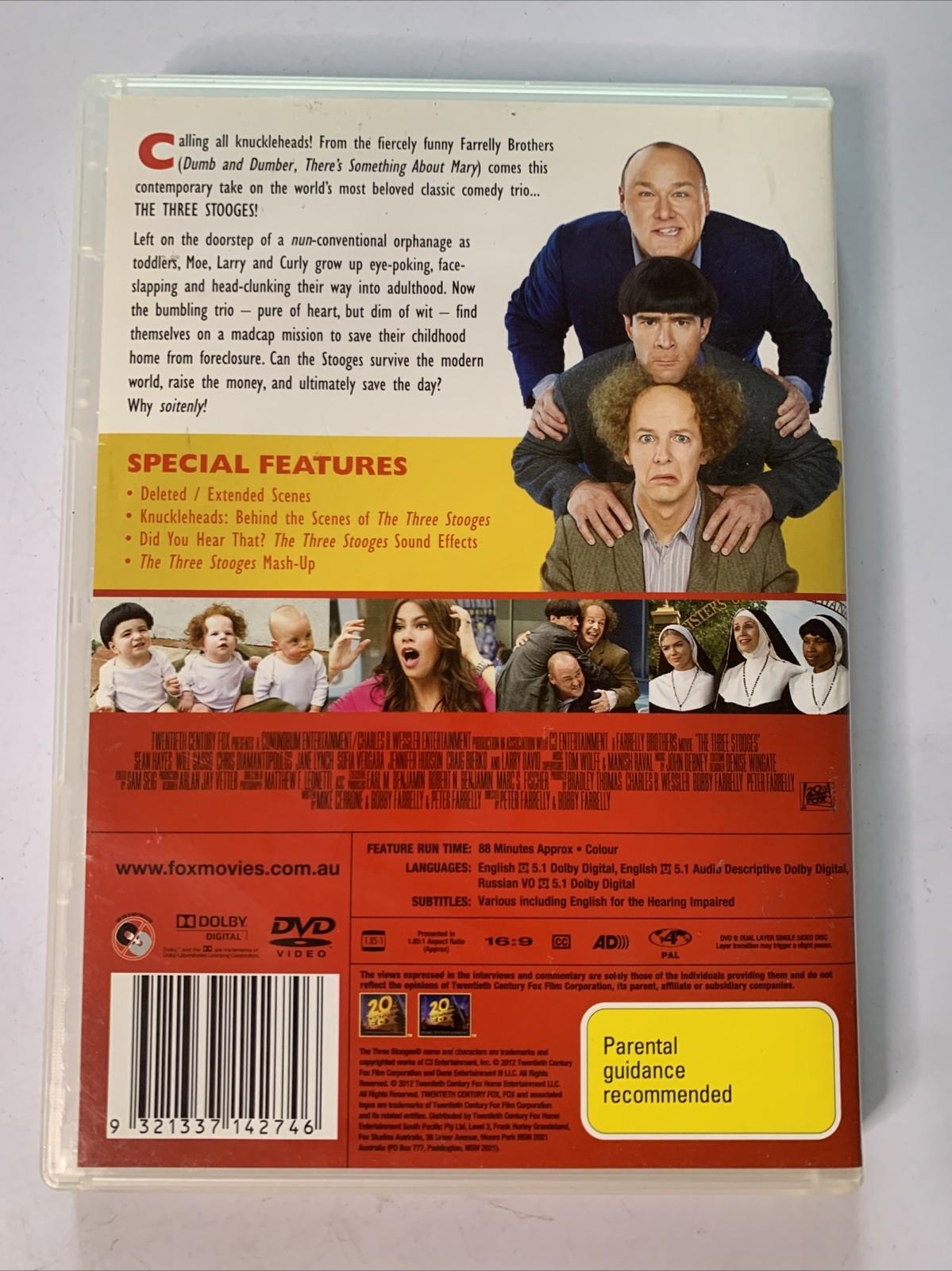 The Three Stooges (DVD, 2012) Comedy Film Region 4