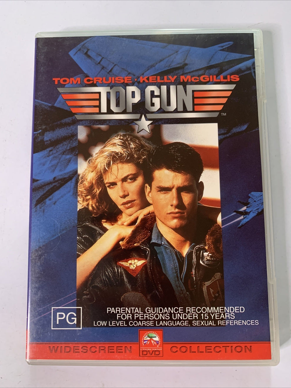 Top Gun (DVD, 1986) Tom Cruise, Val Kilmer, Kelly Mcgillis Region 4 ...