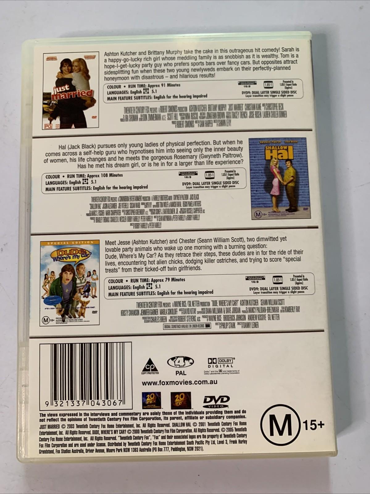 Just Married / Shallow Hal / Dude Where's My Car (DVD) Region 4