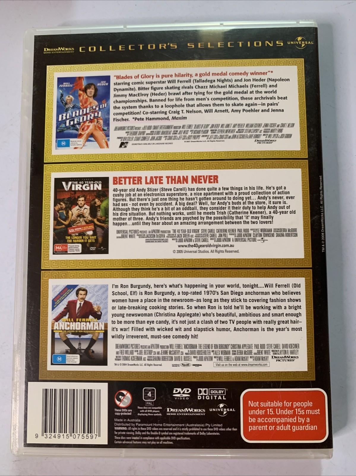 Blades Of Glory / 40 Year-Old Virgin / Anchorman: Legend of Ron Burgundy (DVD)