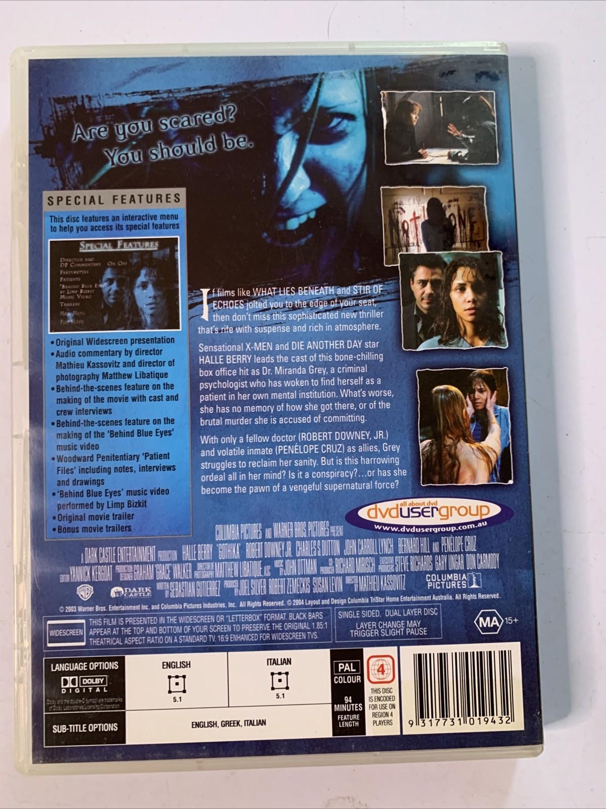 Gothika (DVD, 2003) Halle Berry, Penlope Cruz Horror Film Region 4