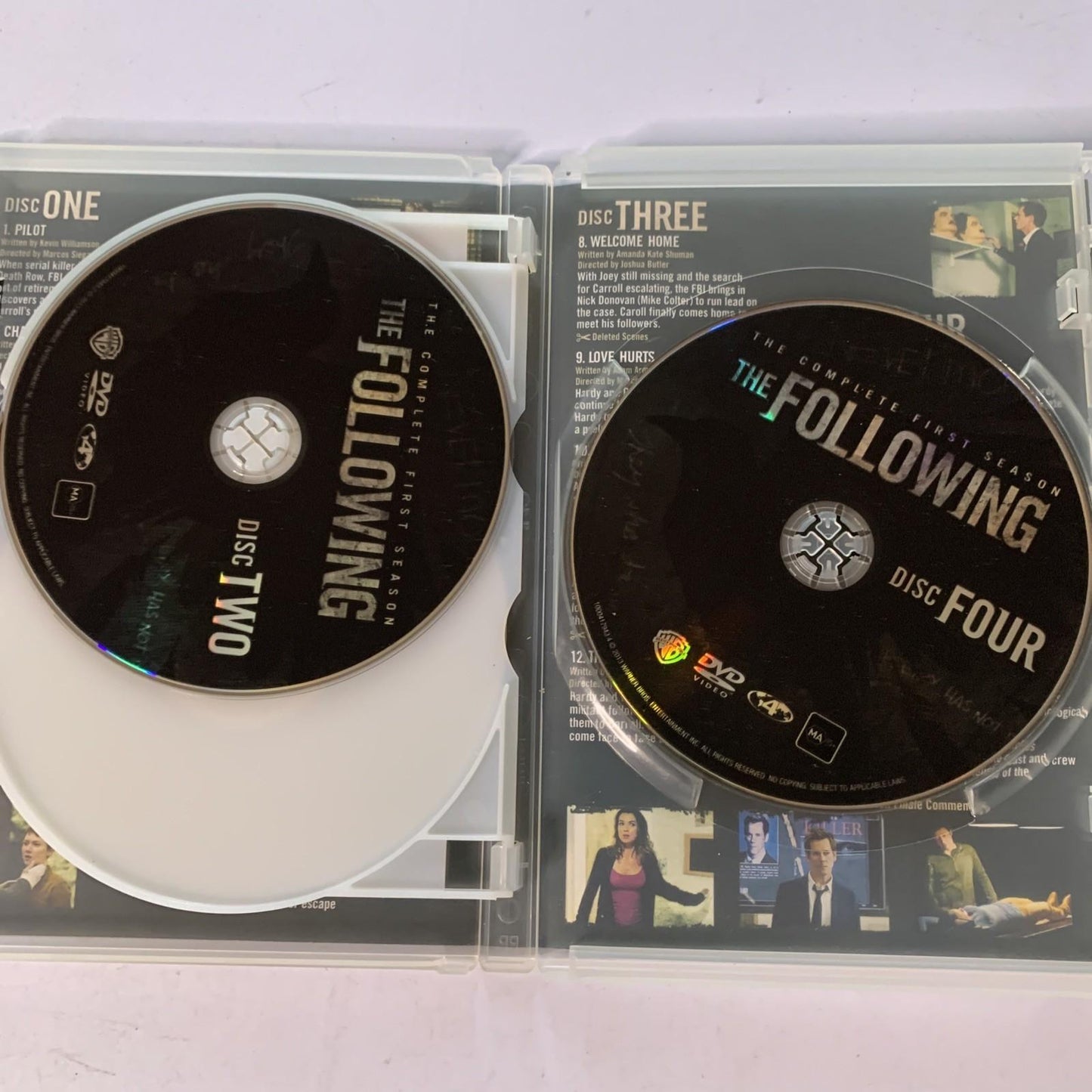 The Following : Season 1 Uncut Version (DVD, 2013, 4-Discs)  Region 4