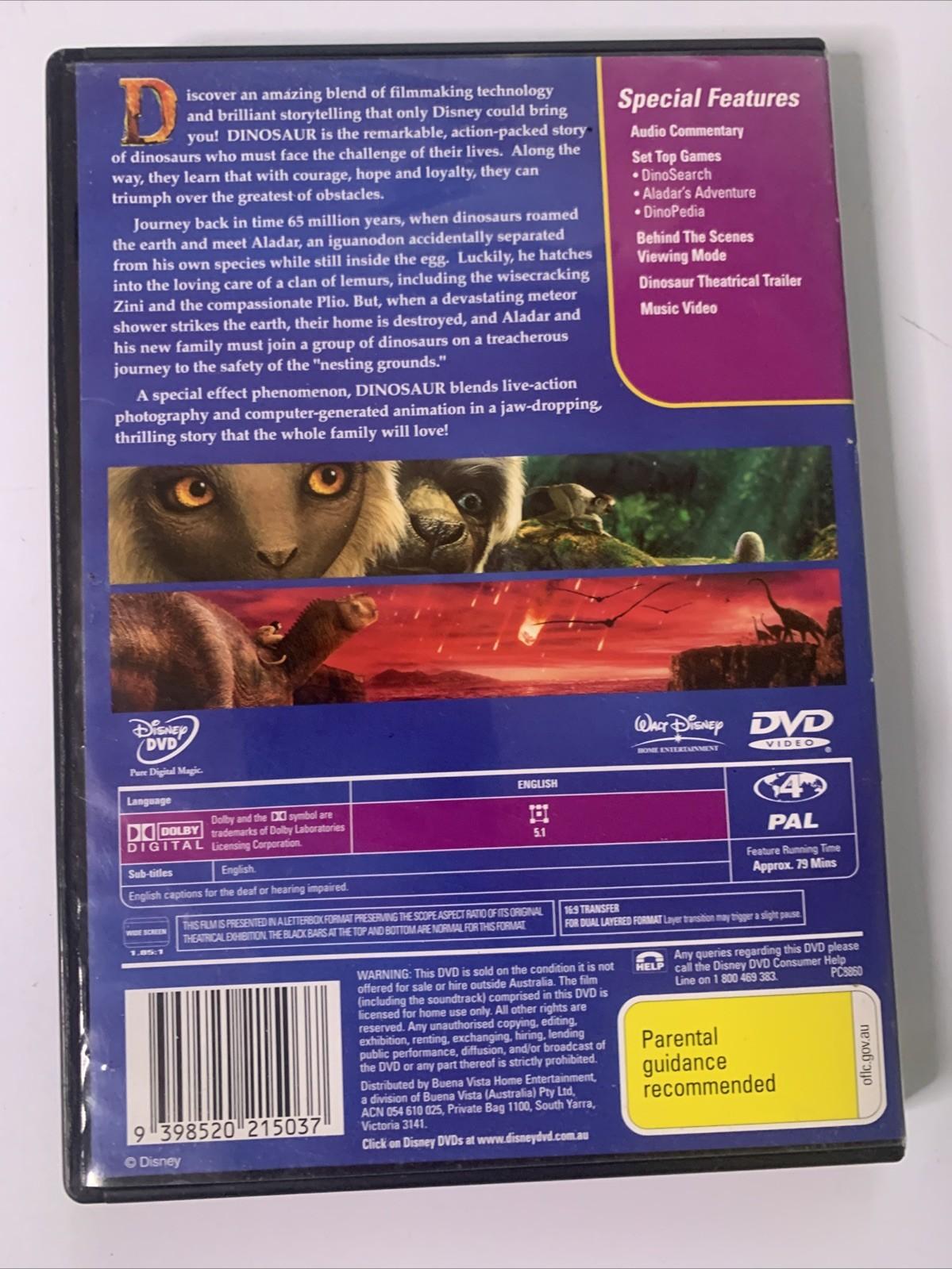 Dinosaur (DVD, 2000) Disney Region 4