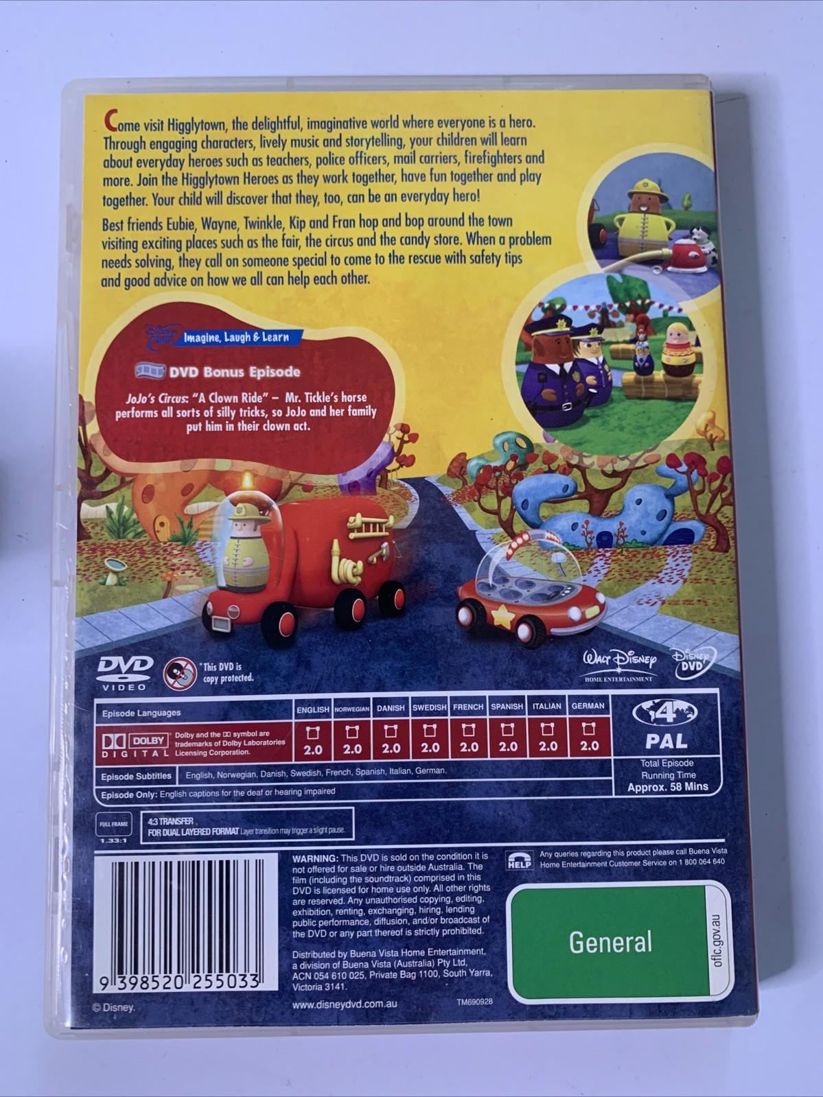 Higglytown Heroes: To The Rescue (DVD, 2004) Disney Animation Region 4