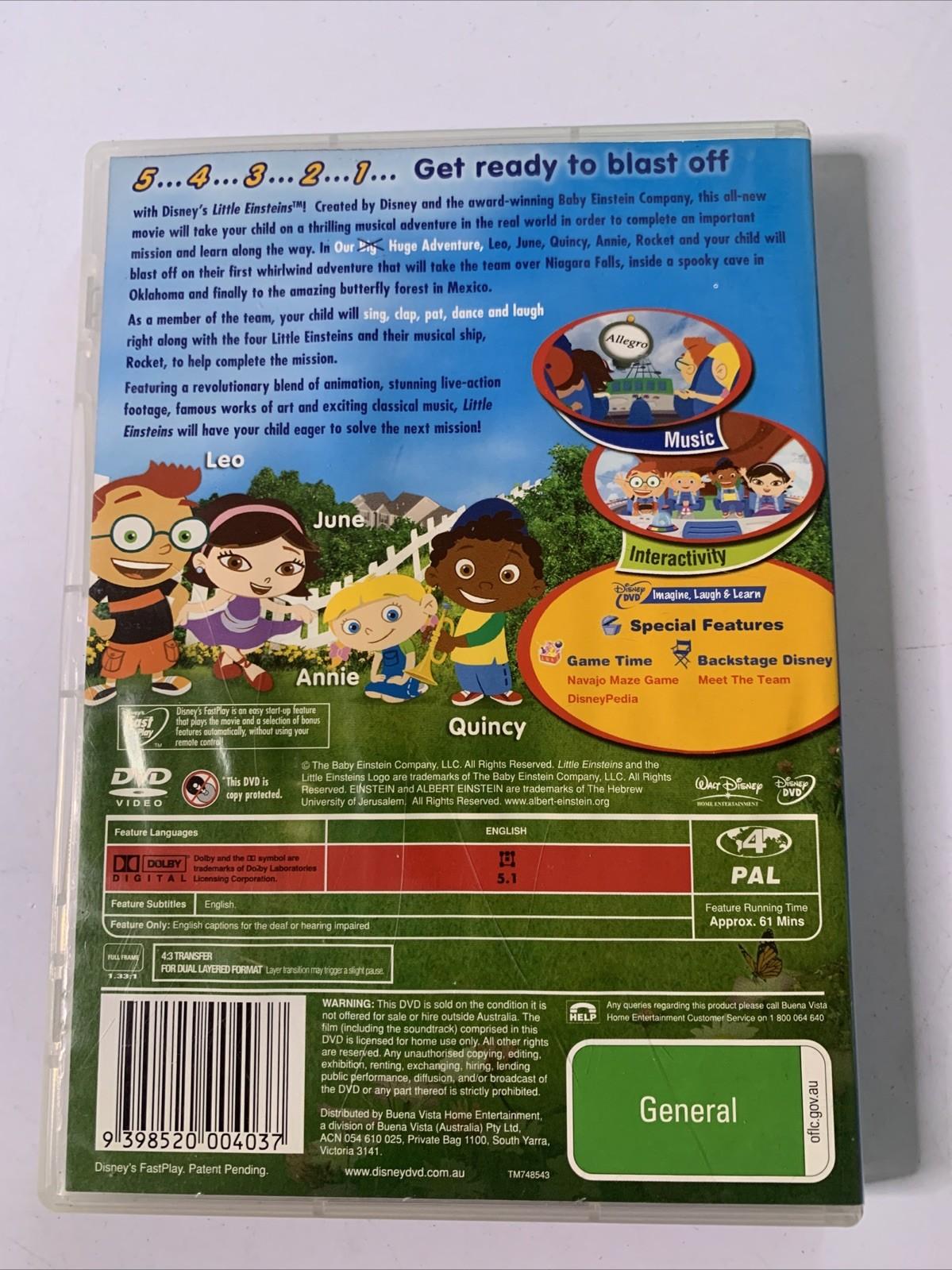 Little Einsteins: Our Big Huge Adventure (DVD, 2005) Disney Animation Region 4