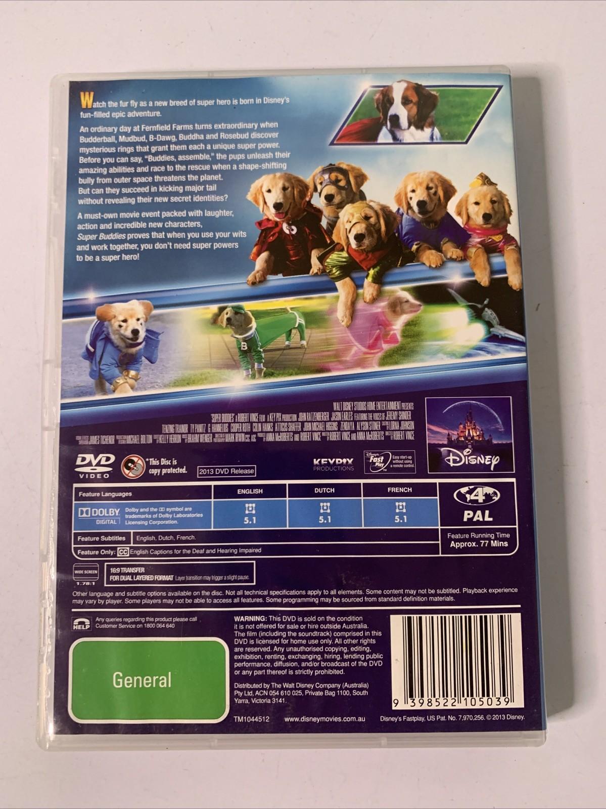 Super Buddies (DVD, 2013) Disney Film Region 4