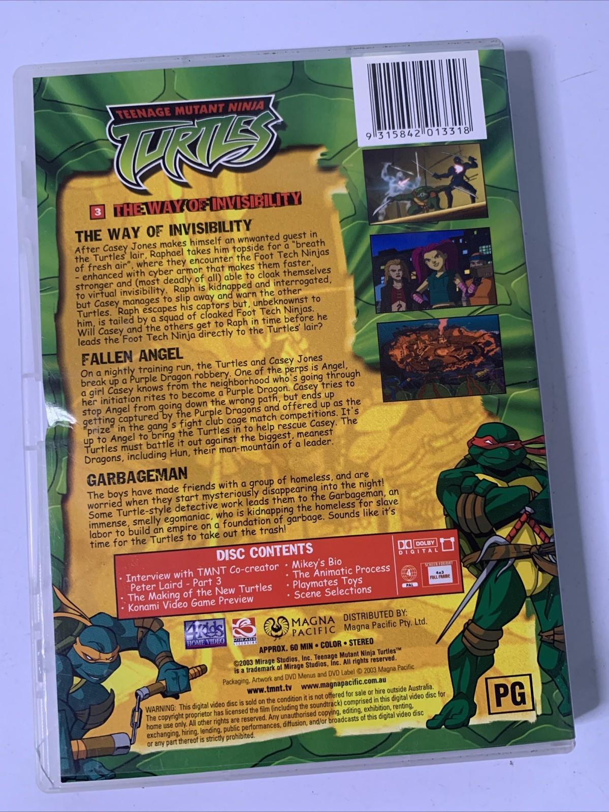 Teenage Mutant Ninja Turtles: The Way Of Invisibility (DVD, 2003) Region 4