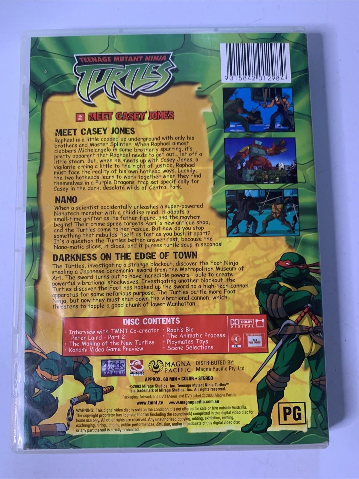 Teenage Mutant Ninja Turtles: Meet Casey Jones  (DVD, 2003) Region 4