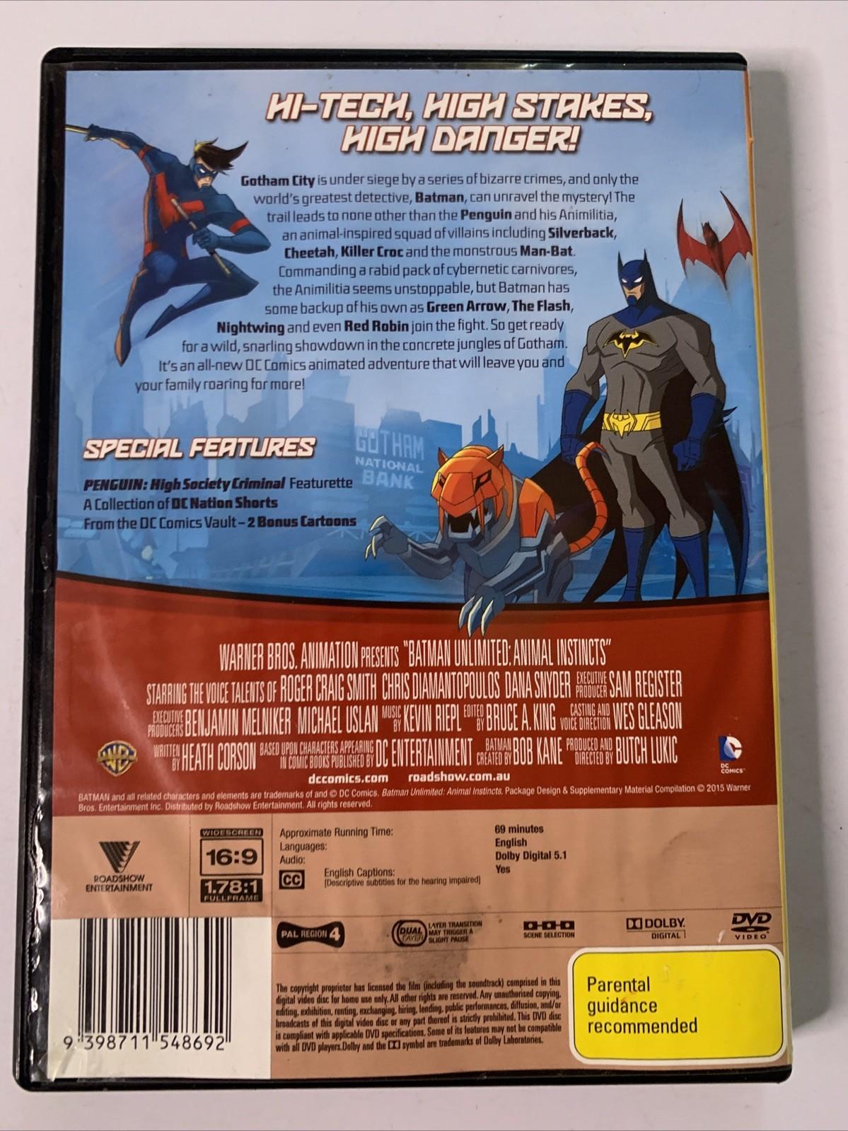 Batman Unlimited: Animal Instincts (DVD, 2015) Animation Region 4