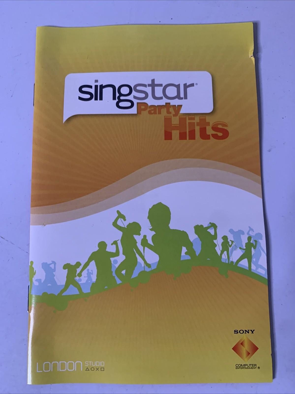 SingStar Party Hits PS2 Sony Playstation 2 PAL Karaoke Game Complete