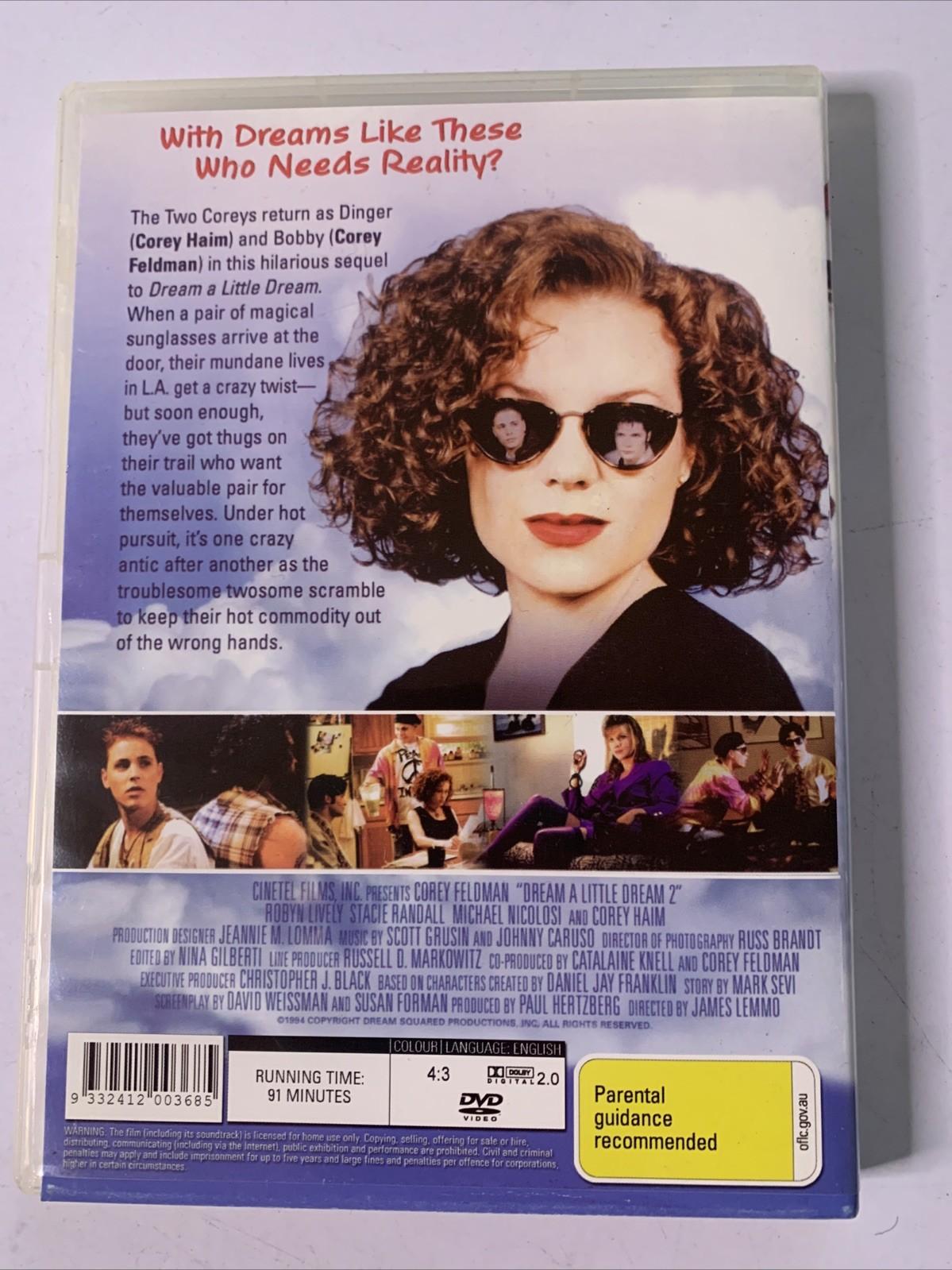 Dreamin A Little Dream 2 (DVD, 1995) Corey Haim, Corey Feldman All Regions