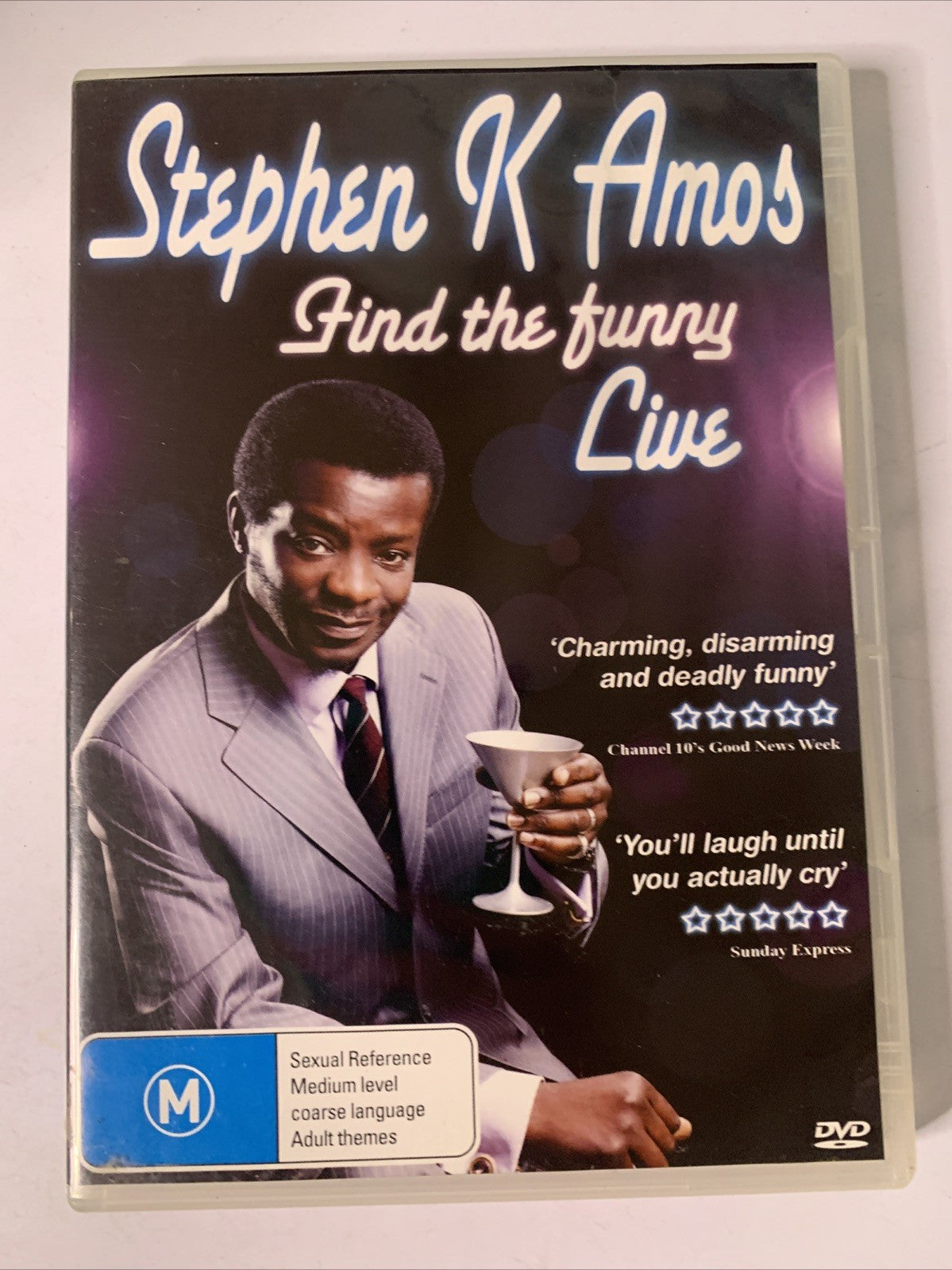 Stephen K Amos Live: Find The Funny (DVD, 2009) Comedy Region 4