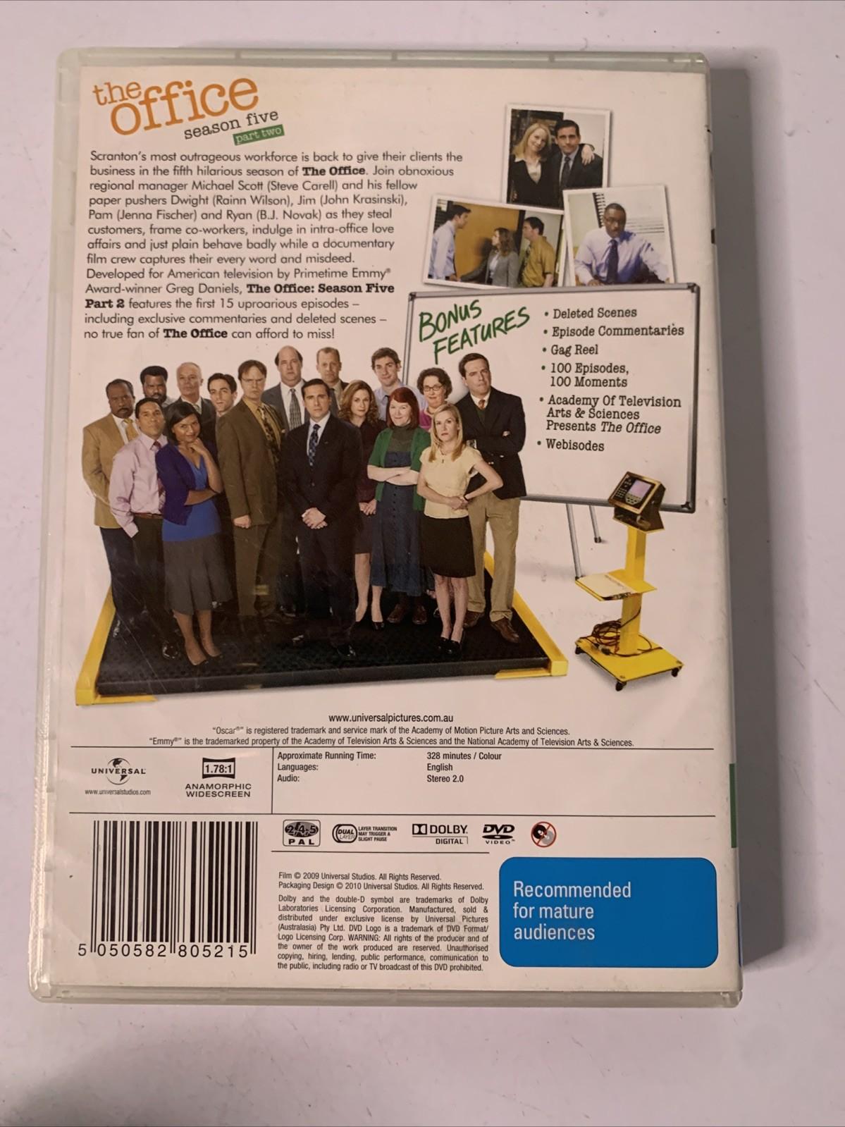 The Office : The Complete Season 5 (DVD, 2008) Steve Carell Region 4 &2