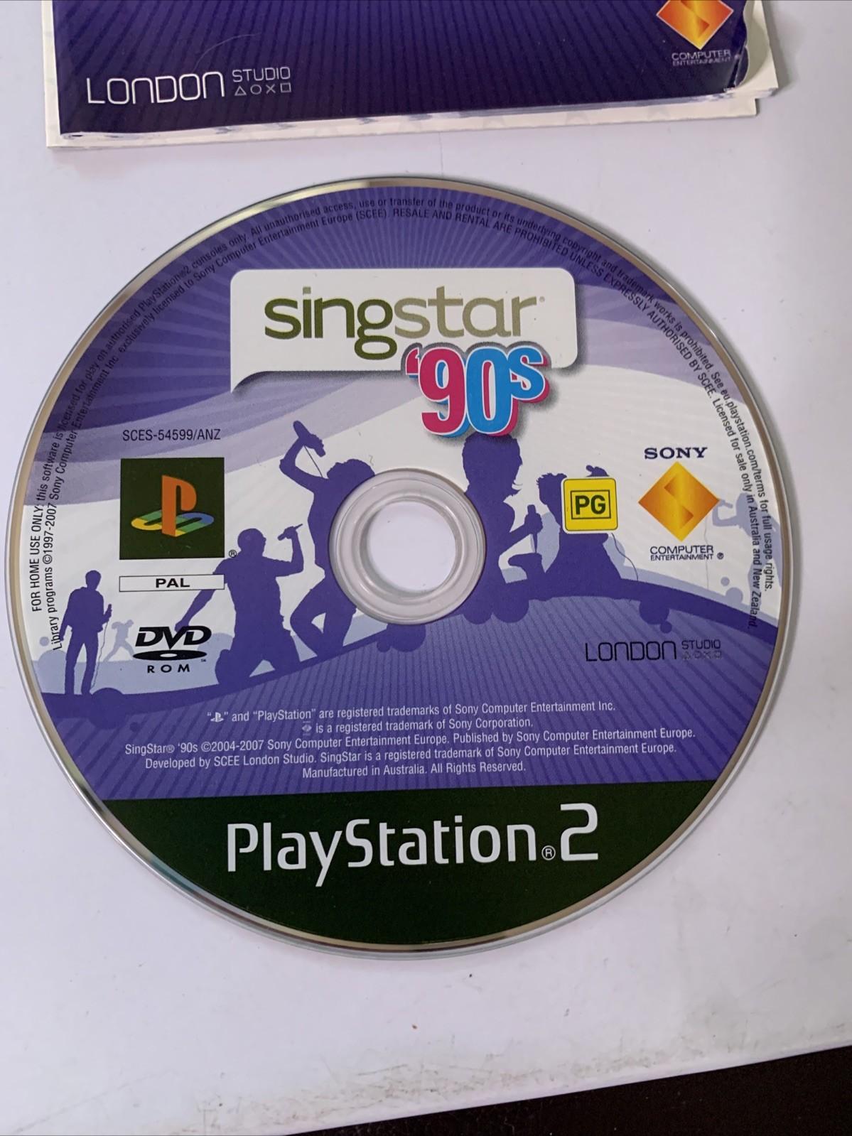 Singstar 90s PS2 PlayStation 2 PAL Music Karaoke Game Complete – Retro Unit