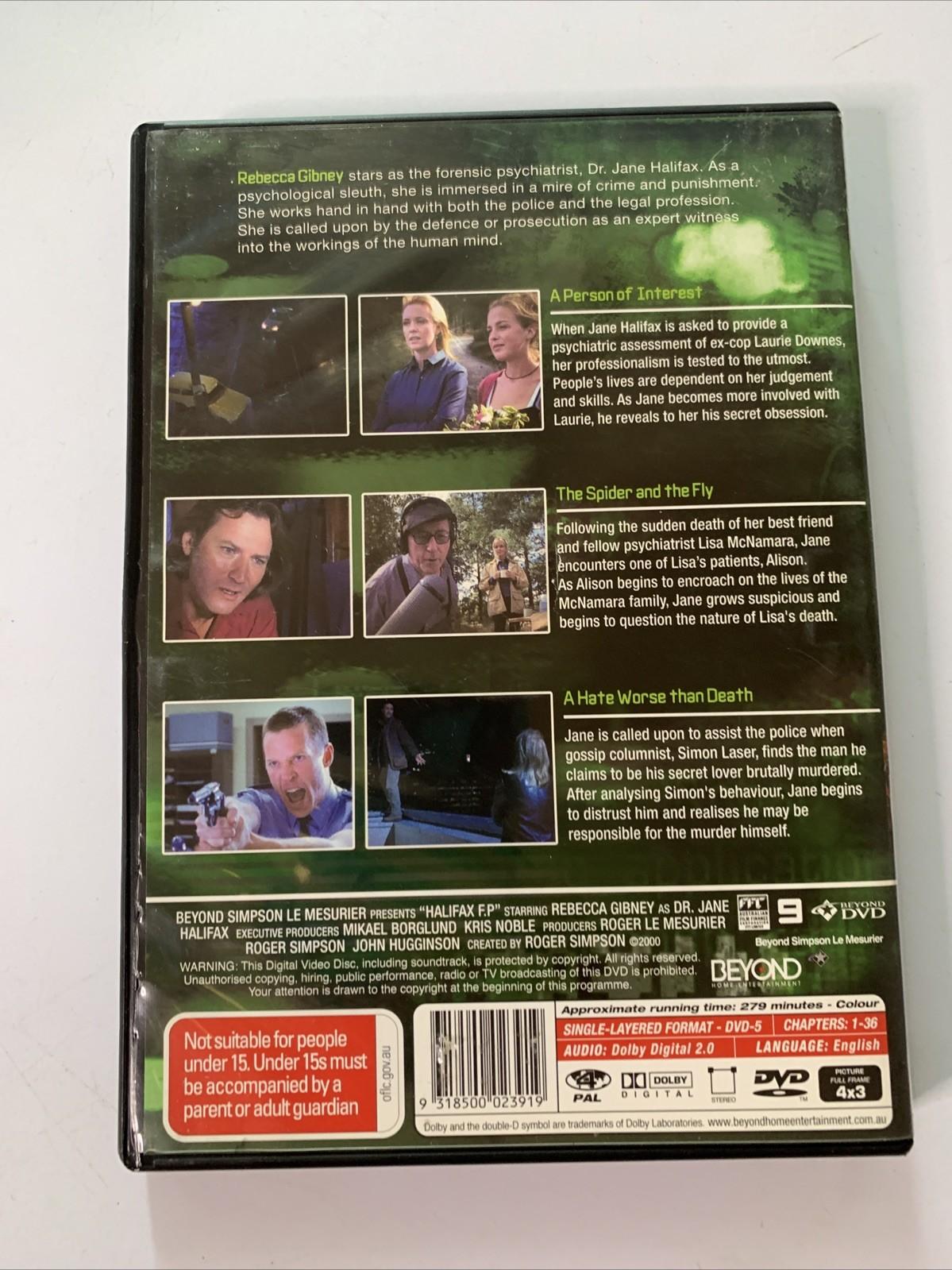 Halifax FP : Vol 3 (DVD, 1997, 3-Discs) Rebecca Gibney Region 4